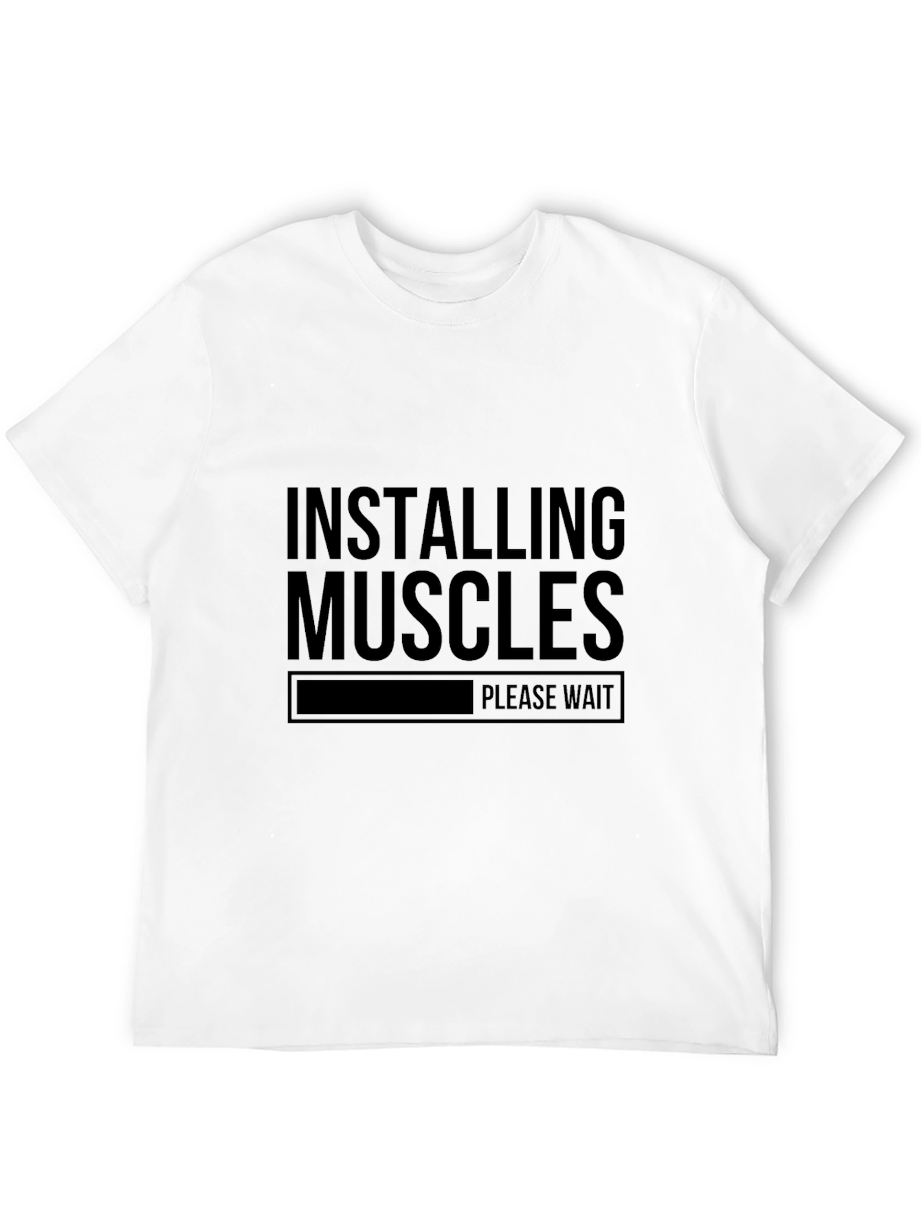 Installing Muscles - Funny Gym Workout T-Shirt