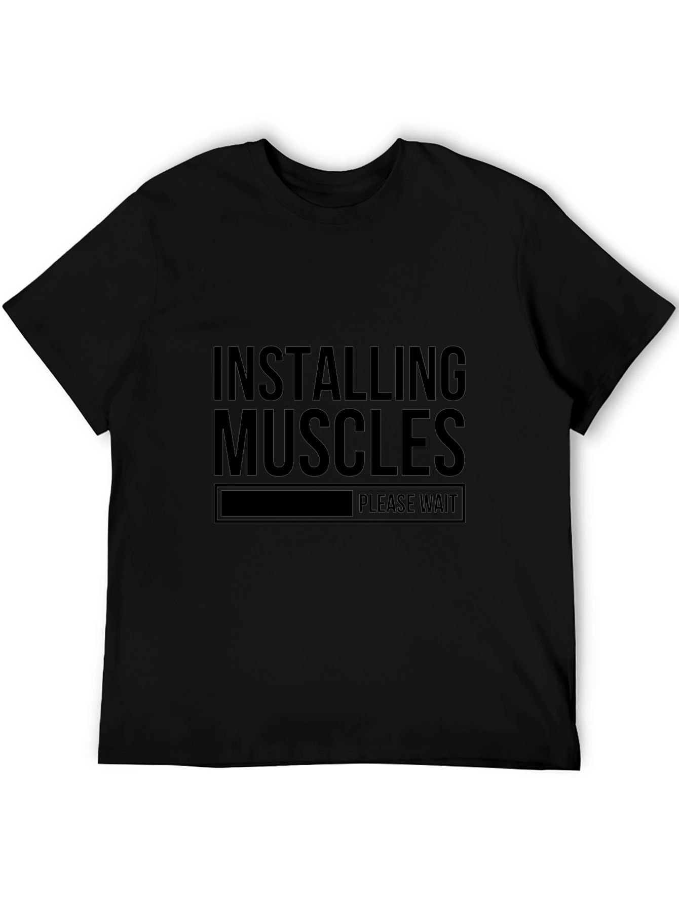 Installing Muscles - Funny Gym Workout T-Shirt