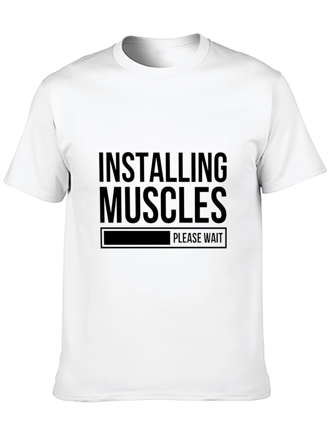 Installing Muscles - Funny Gym Workout T-Shirt