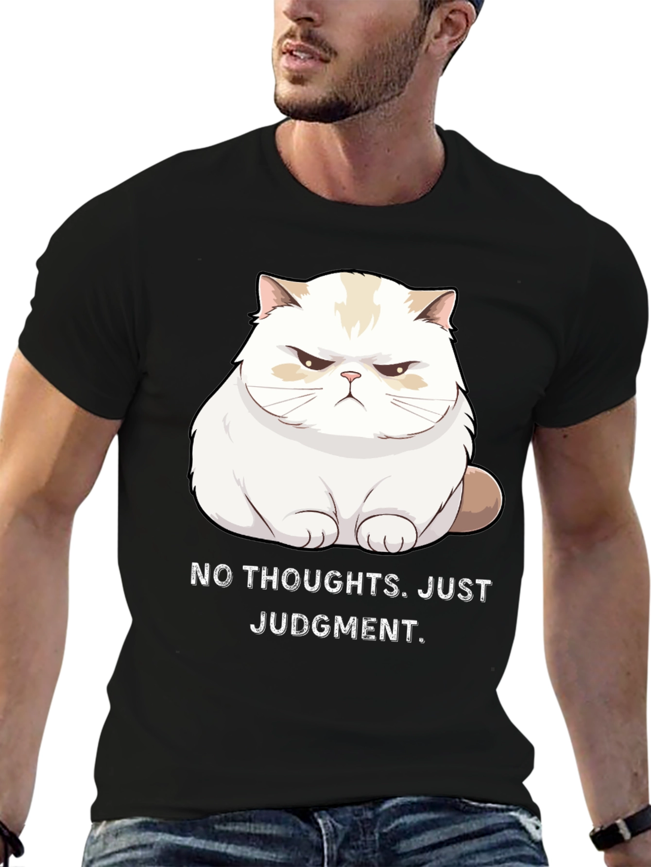 Grumpy Cat Tee - No Thoughts Just Judgment