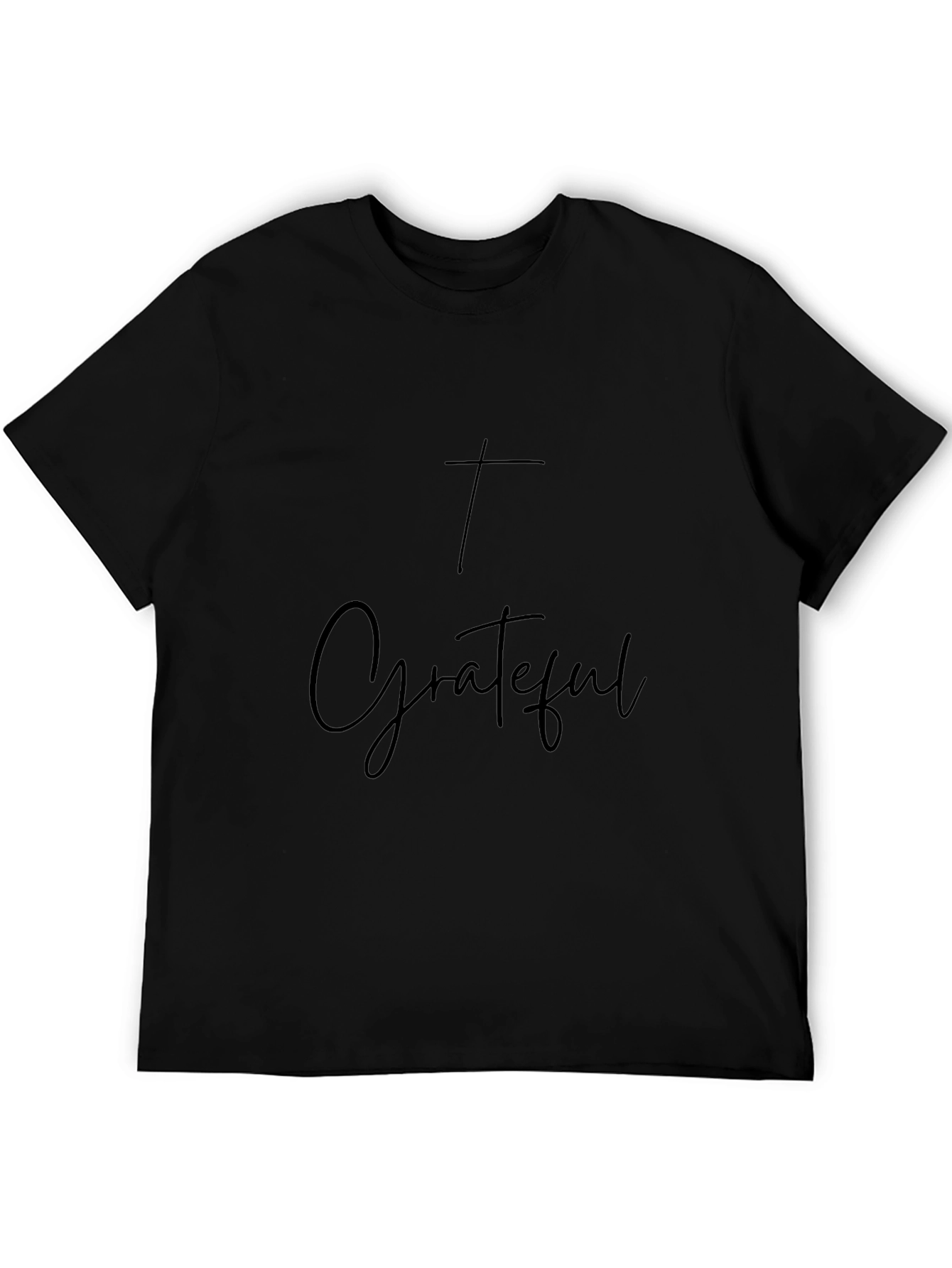 Grateful Christian Graphic Tee - Black