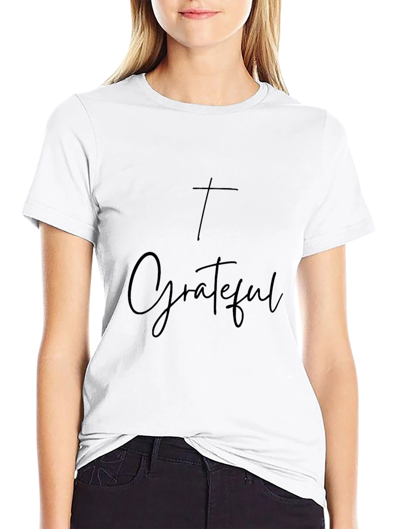Grateful Christian Graphic Tee - Black