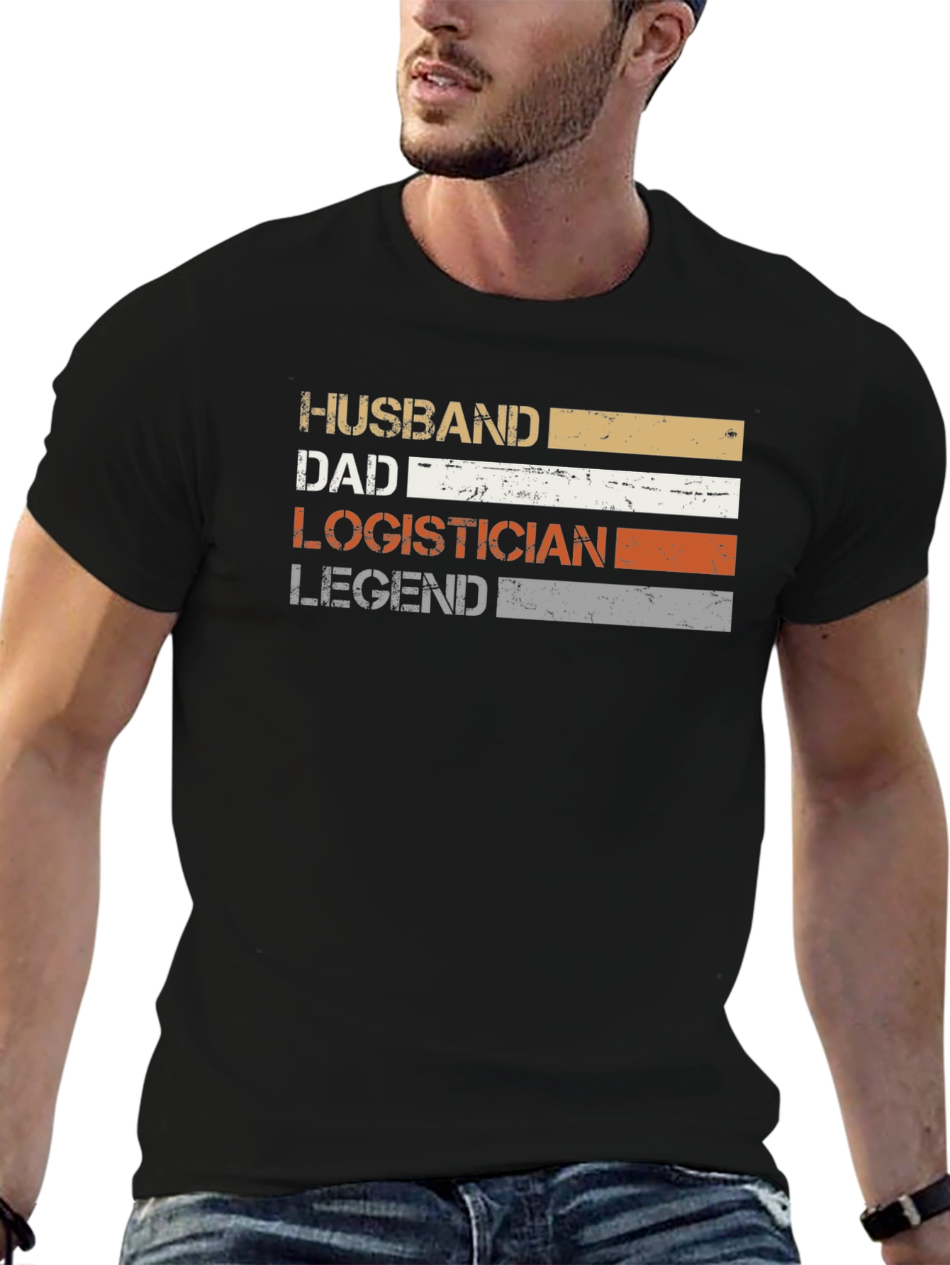 Husband Dad Logistician Legend T-Shirt