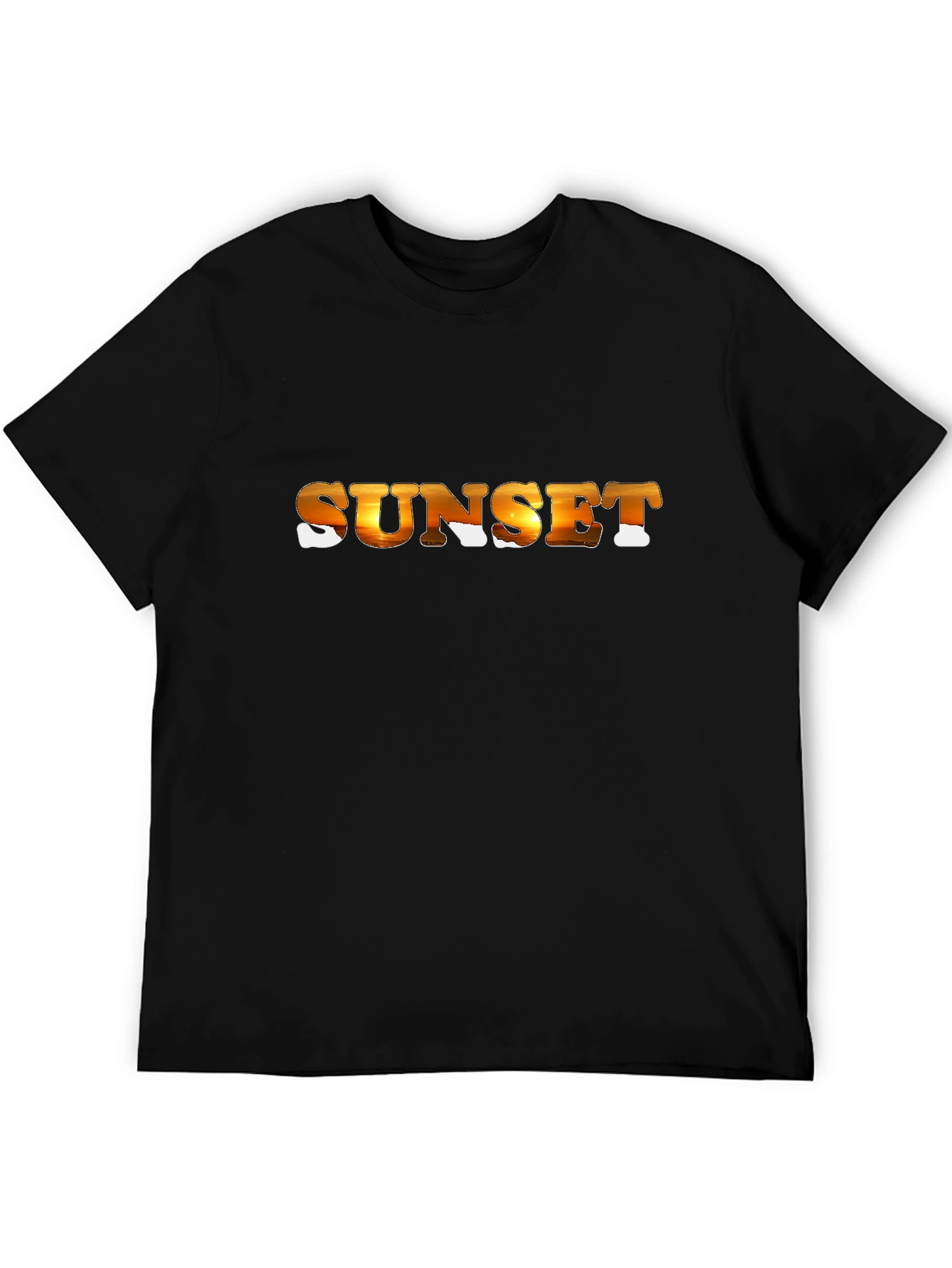 Sunset Graphic Black T-Shirt