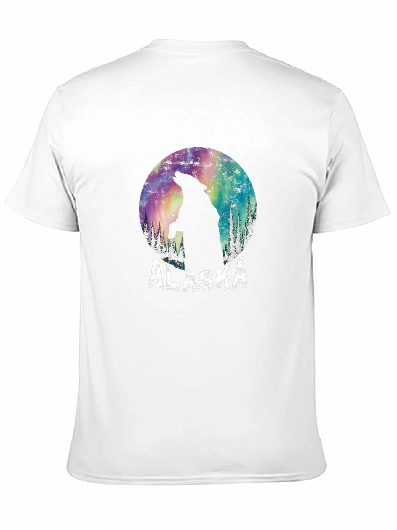 Alaska Bear Aurora Graphic Tee