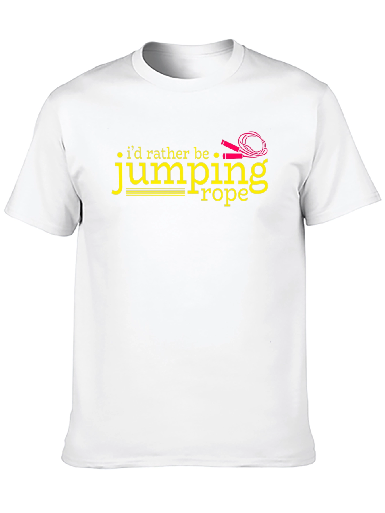 Id Rather Be Jumping Rope Black T-Shirt