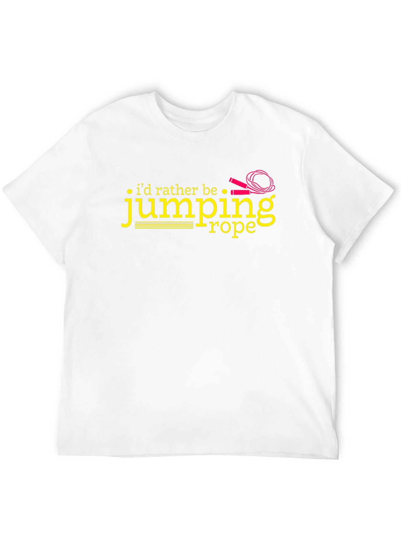 Id Rather Be Jumping Rope Black T-Shirt