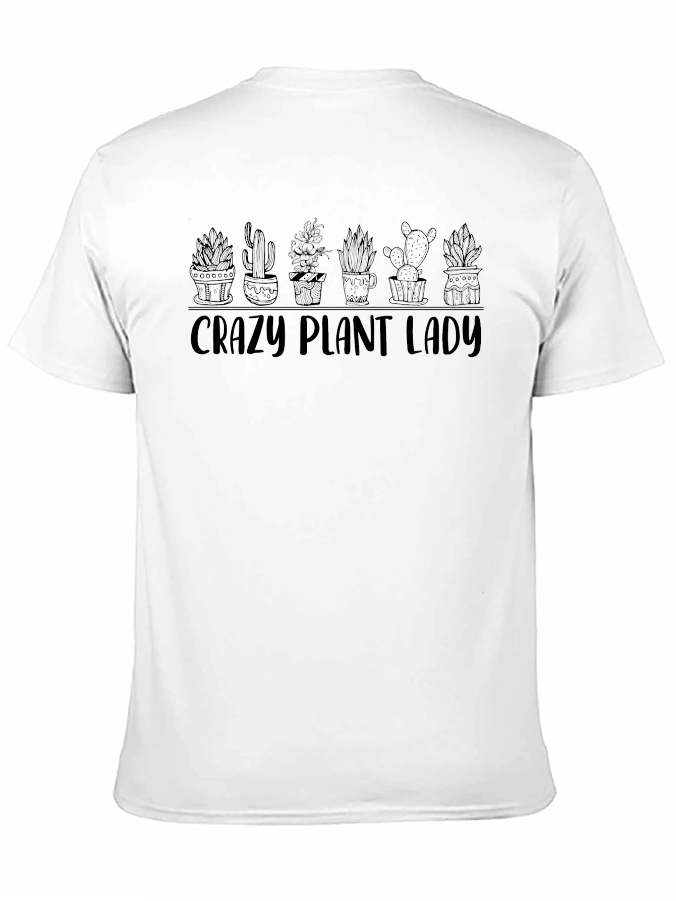 Crazy Plant Lady Graphic Tee - Black
