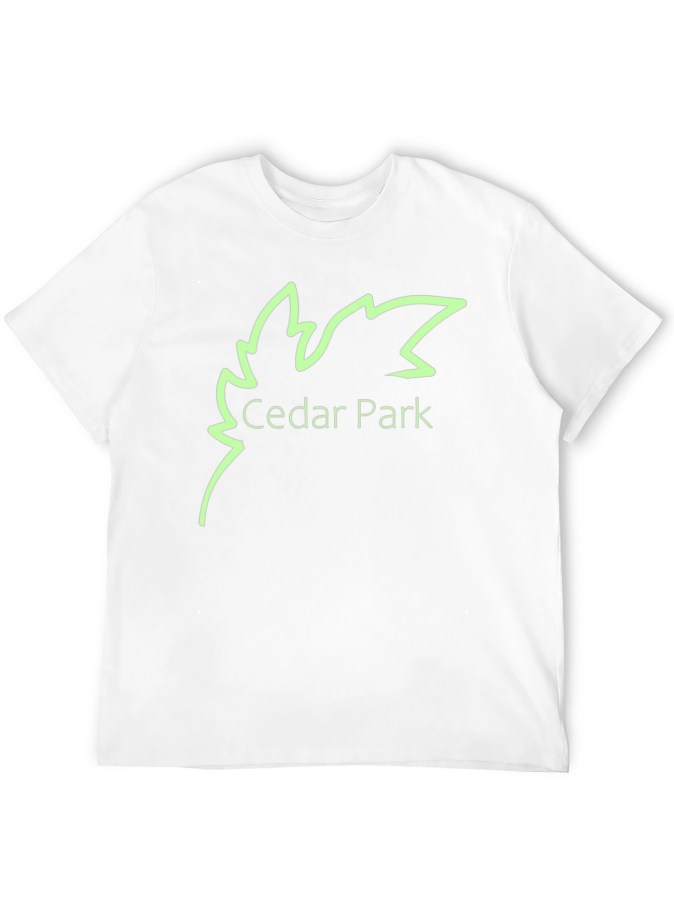 Cedar Park Leaf Logo Black T-Shirt