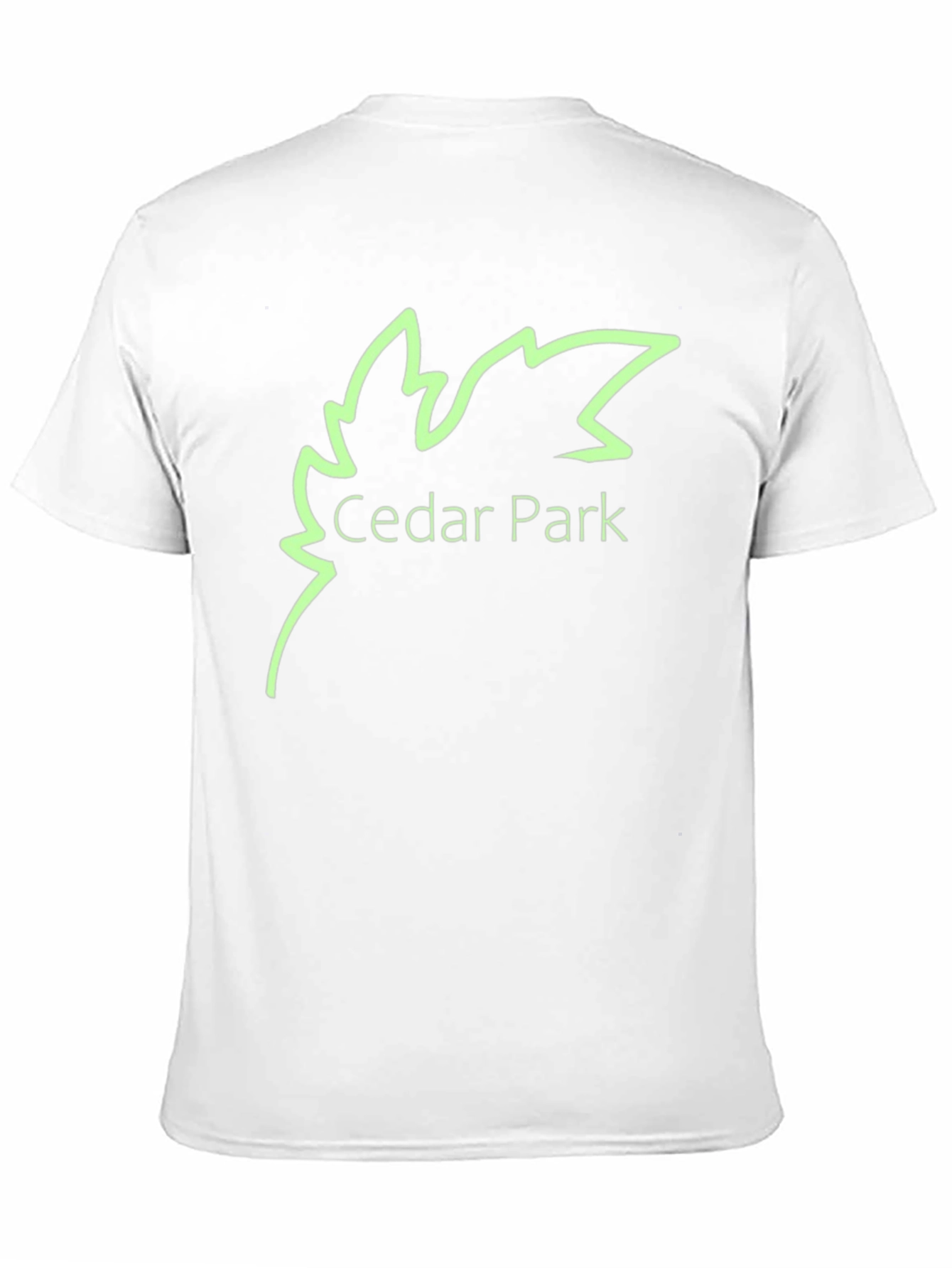 Cedar Park Leaf Logo Black T-Shirt
