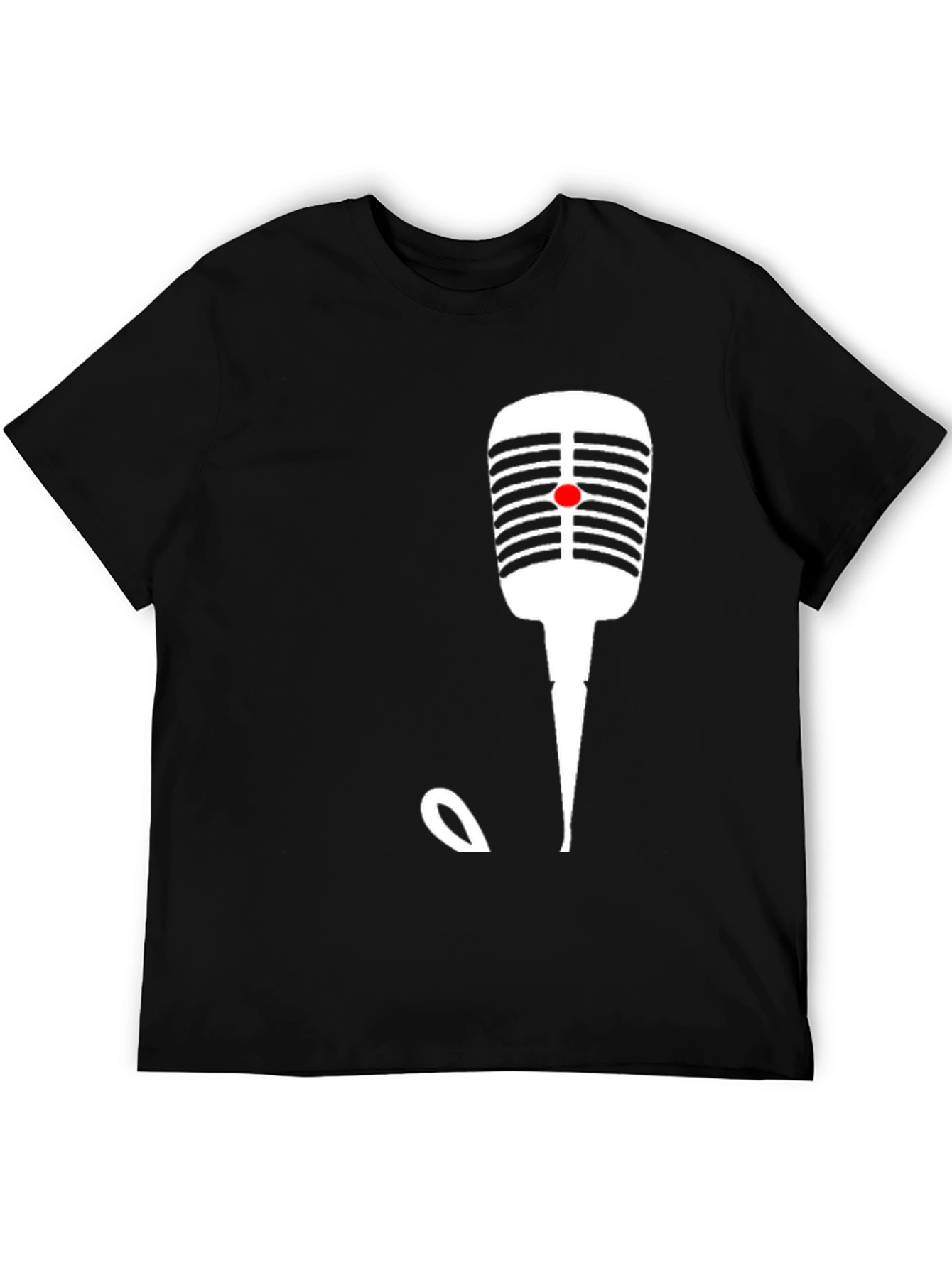 Retro Microphone Graphic T-Shirt - Classic Style