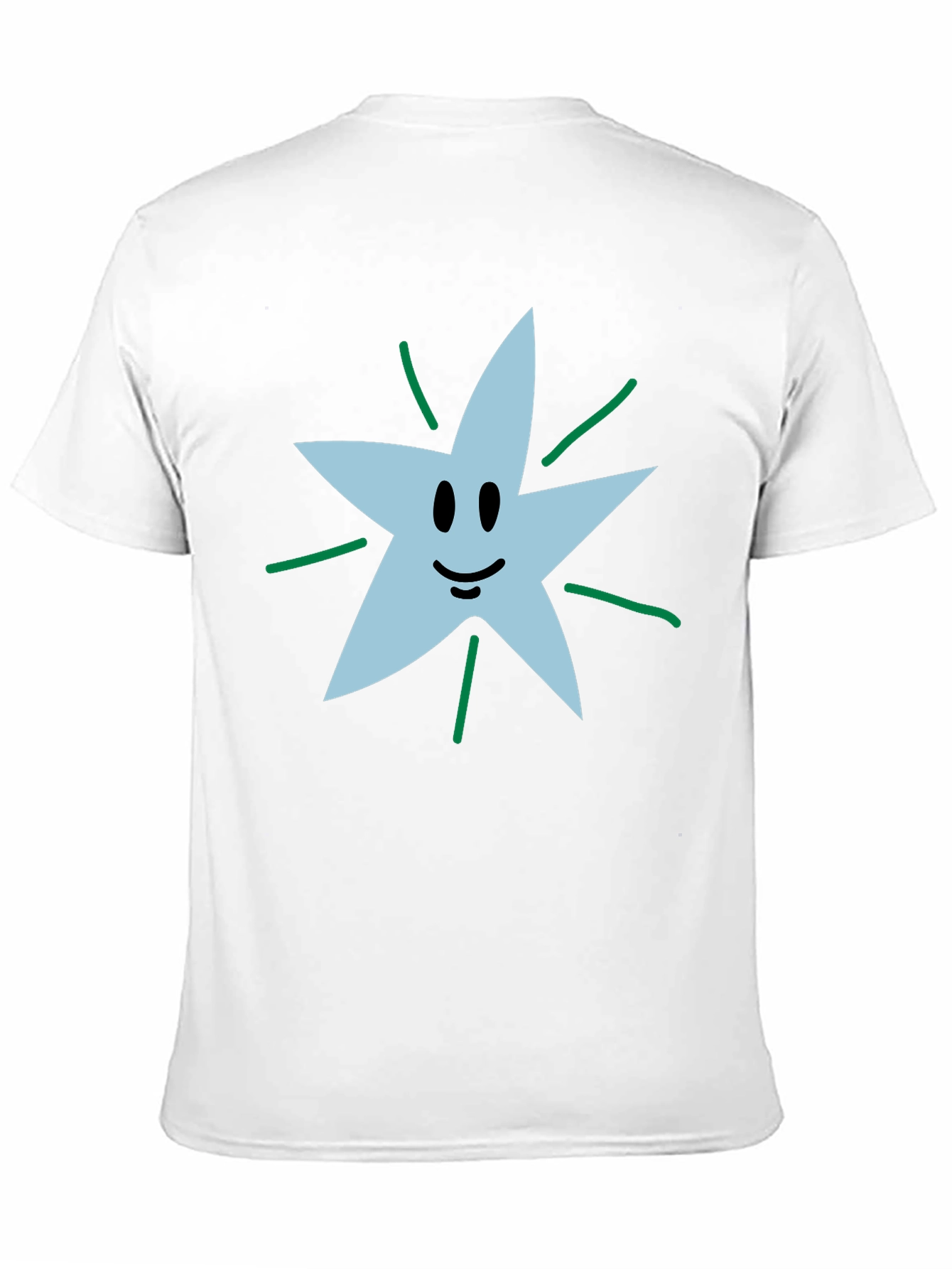 Smiling Star Graphic Tee - Soft Cotton Blend