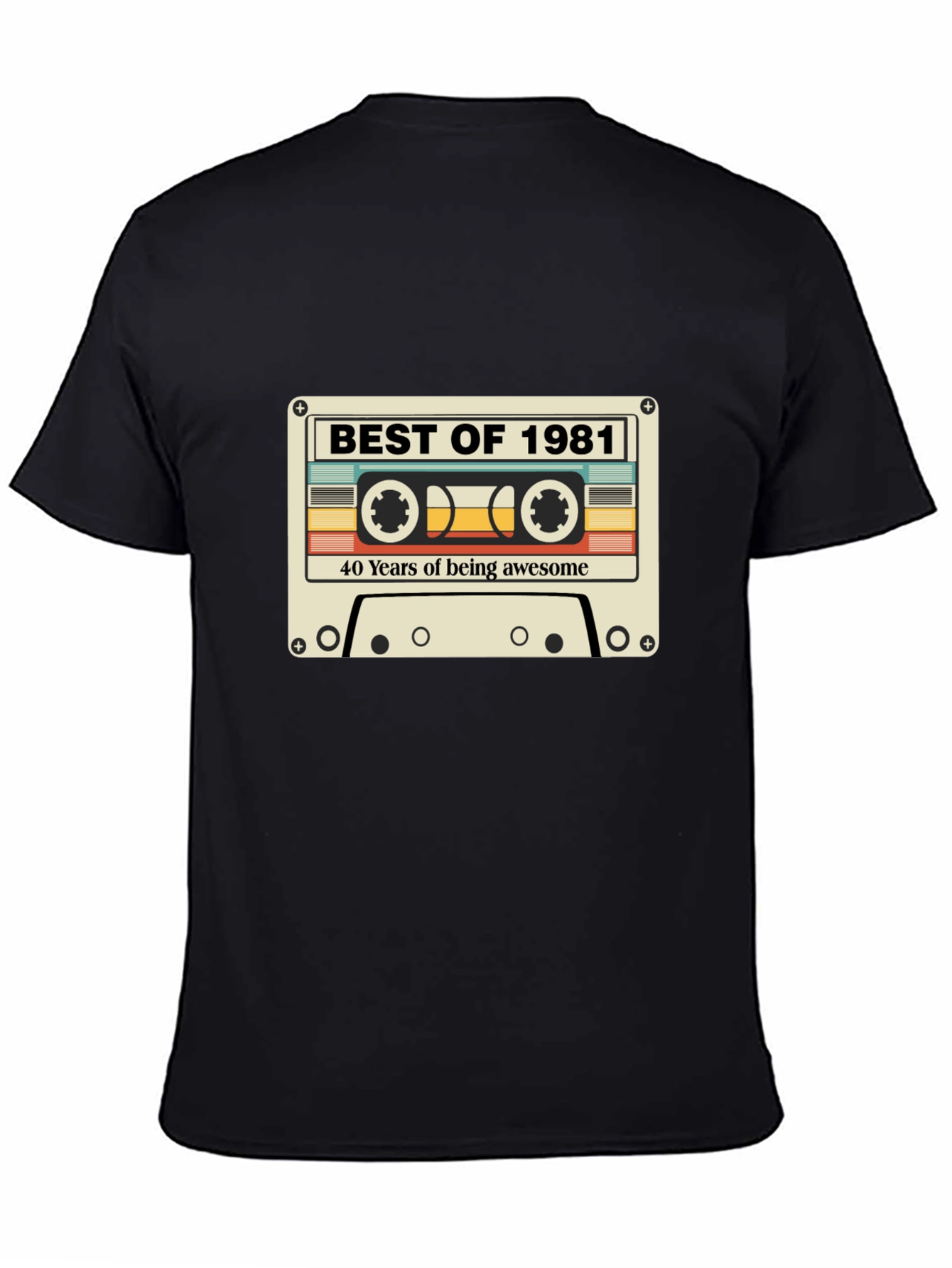Best of 1981 40th Birthday Cassette Tape T-Shirt