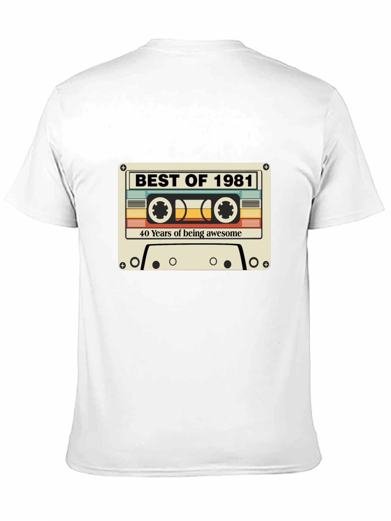 Best of 1981 40th Birthday Cassette Tape T-Shirt