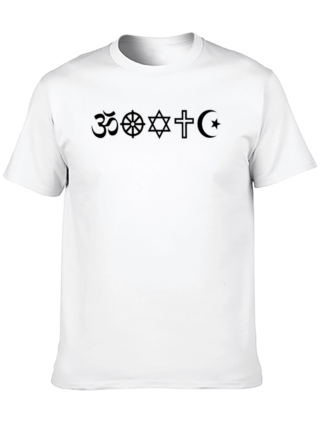 Religious Symbol T-Shirt - Black