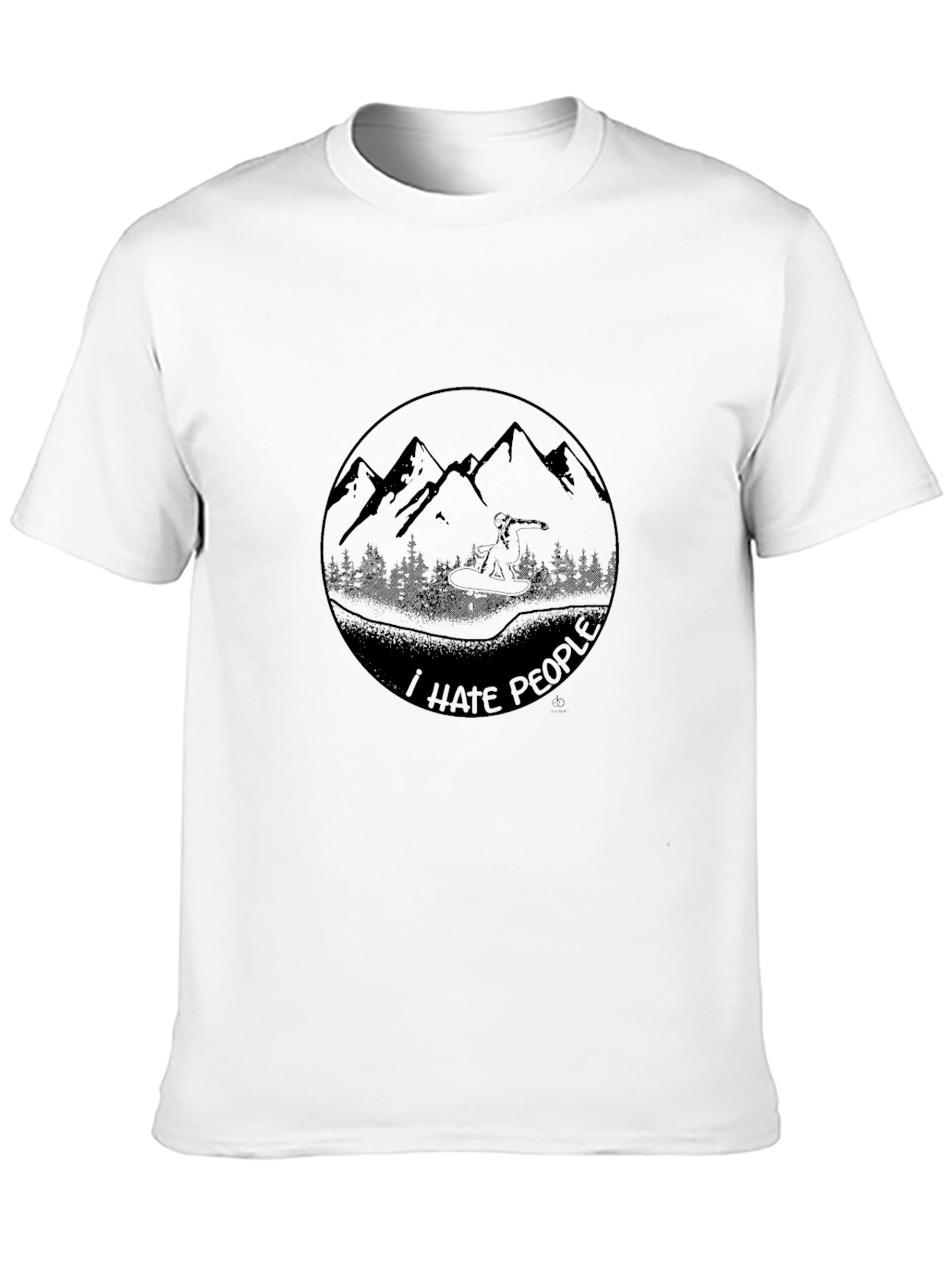 I Hate People Graphic T-Shirt - Mountain Design