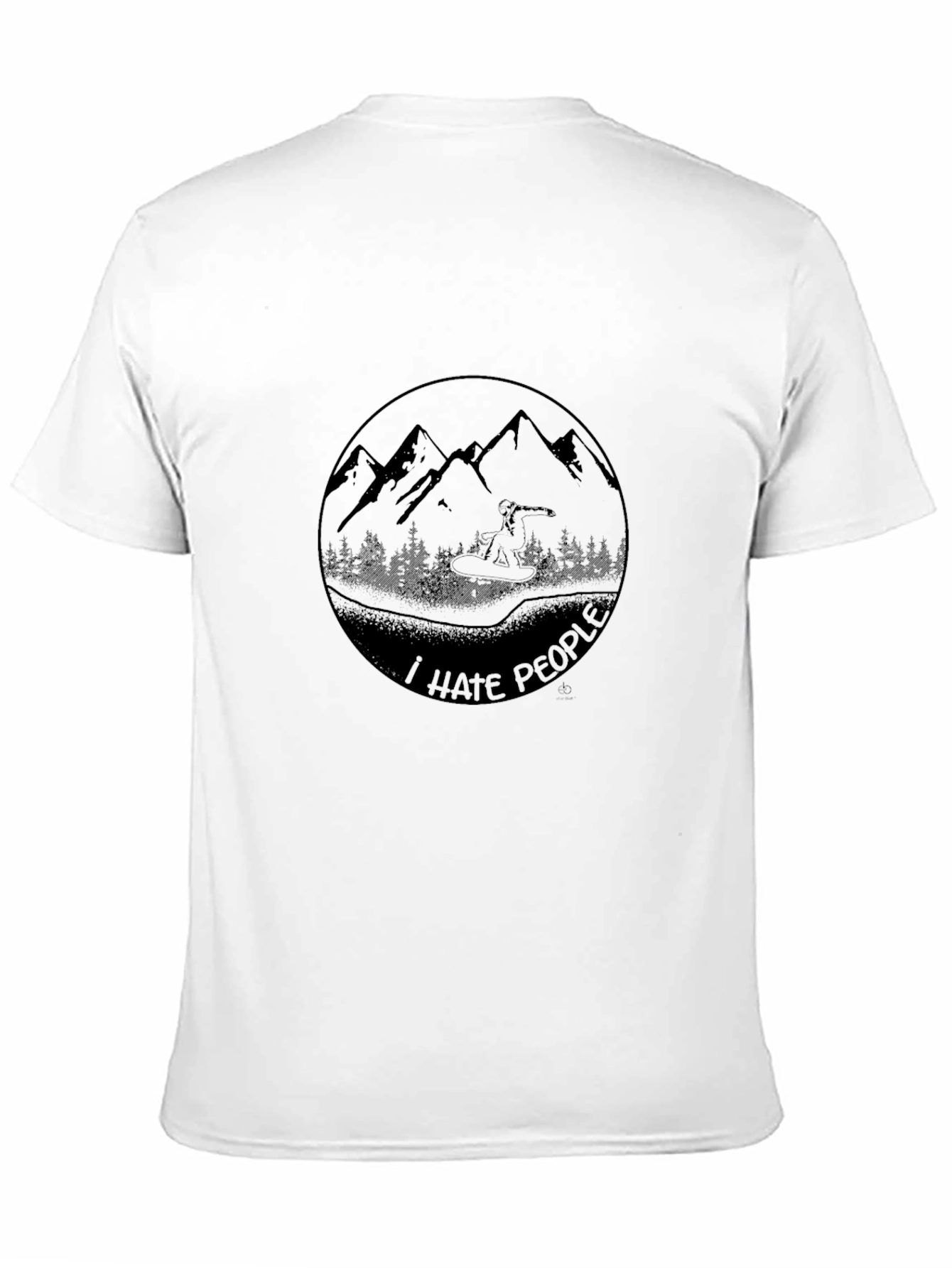 I Hate People Graphic T-Shirt - Mountain Design