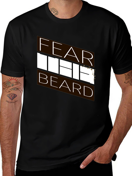 Fear the Beard Graphic Tee - Black
