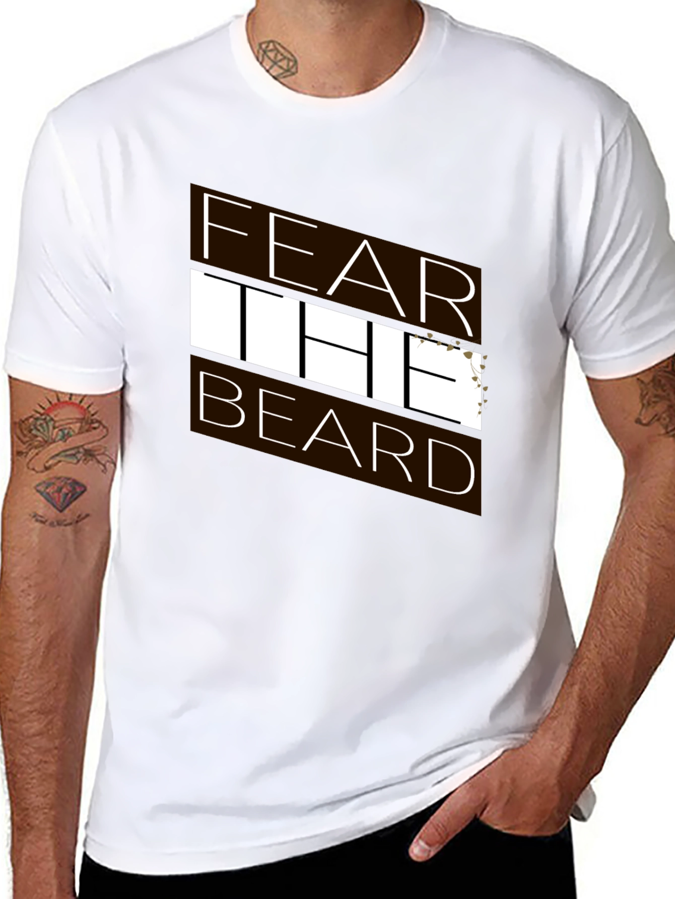 Fear the Beard Graphic Tee - Black