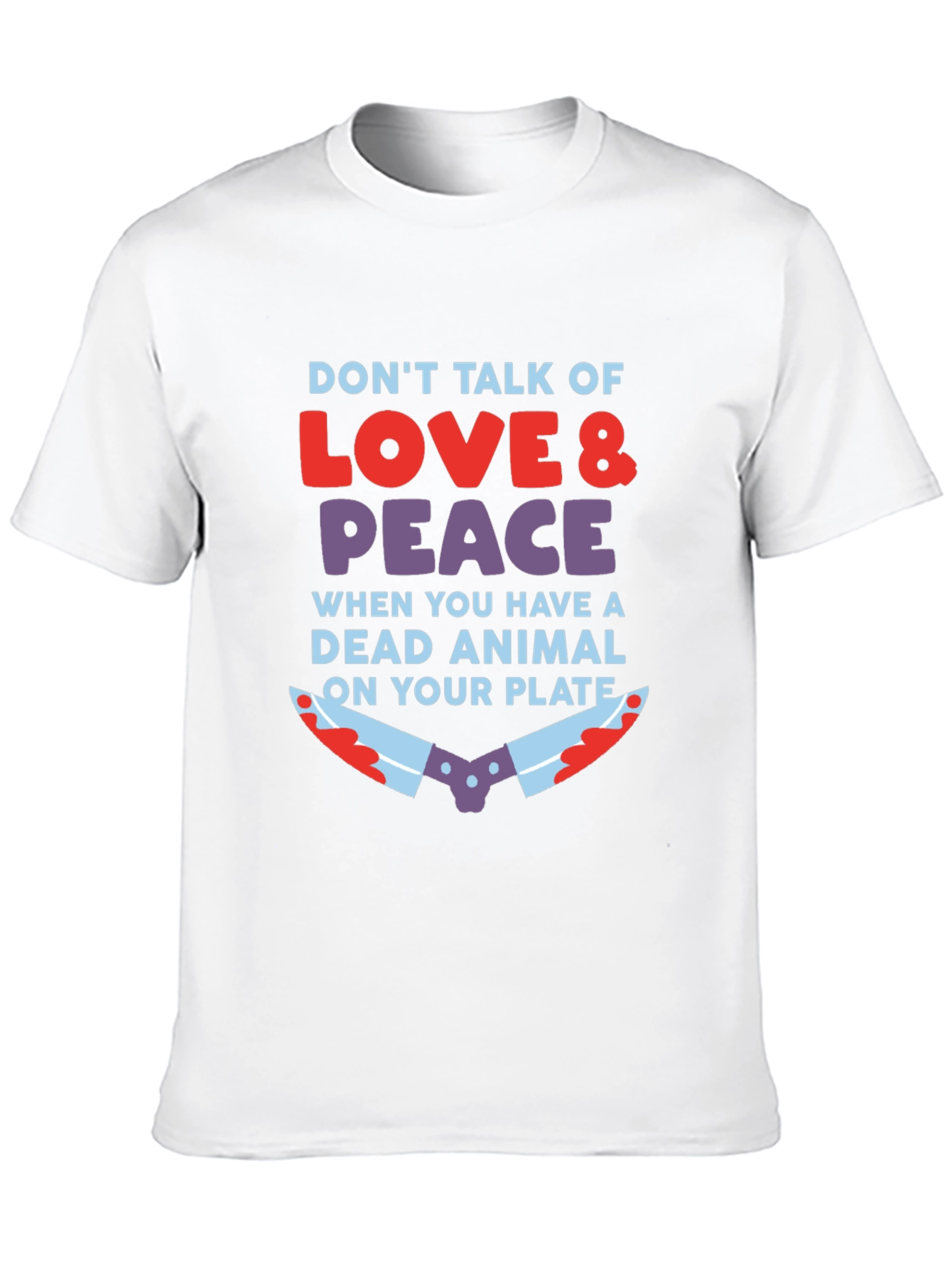 Vegan Love & Peace T-Shirt - Animal Rights Tee