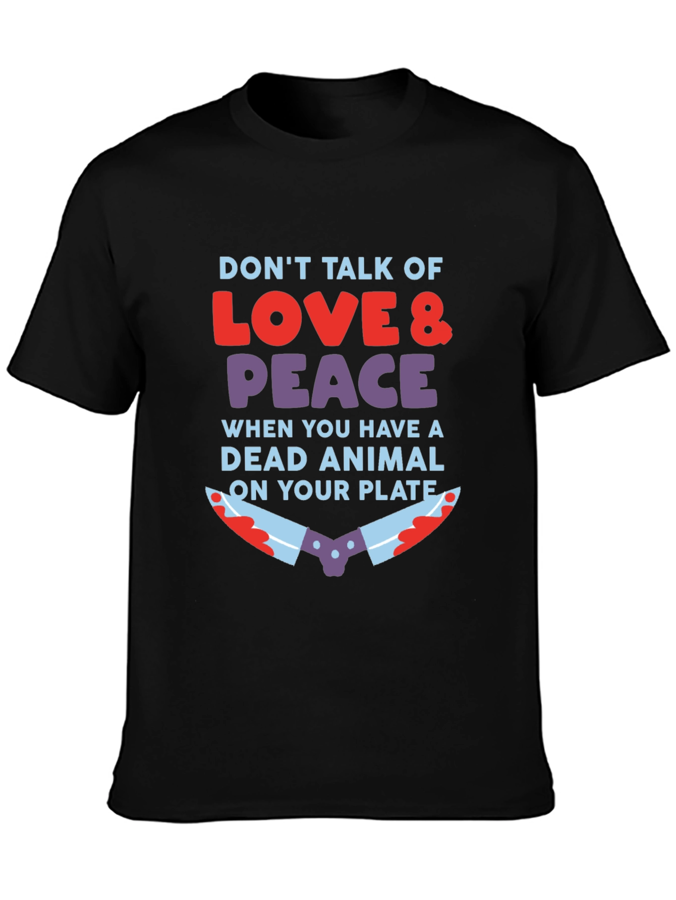 Vegan Love & Peace T-Shirt - Animal Rights Tee