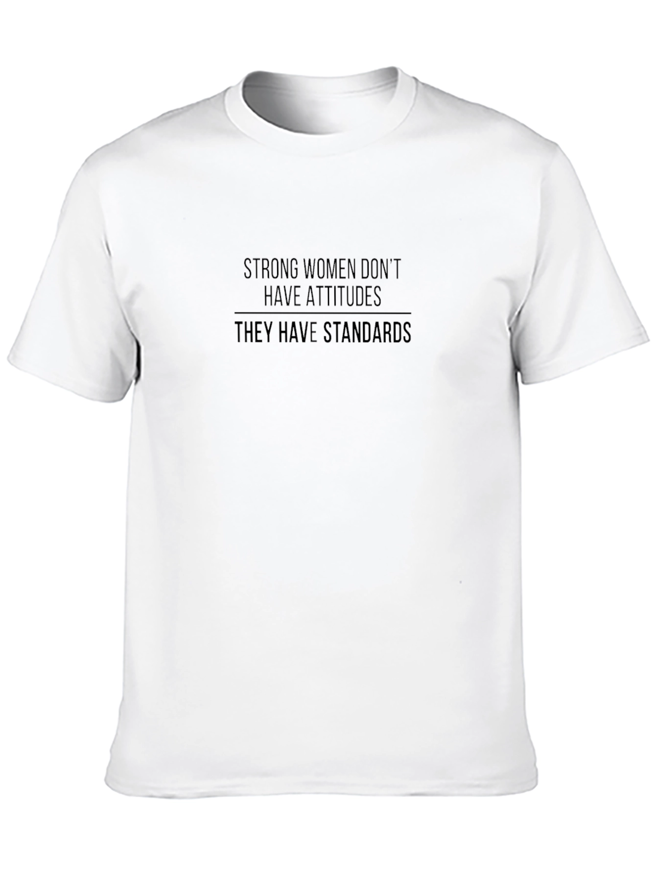 Strong Women Standards Black T-Shirt