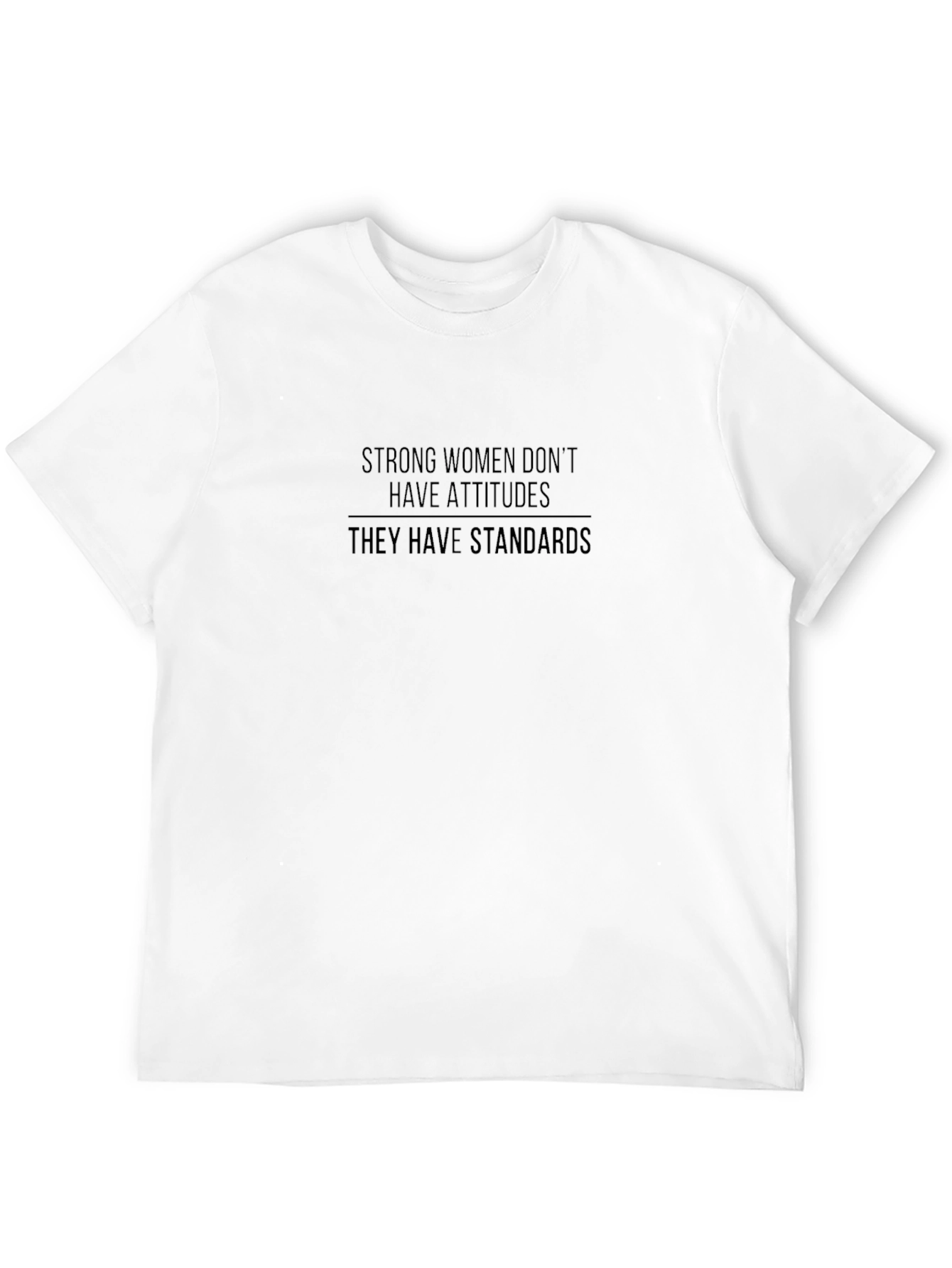 Strong Women Standards Black T-Shirt