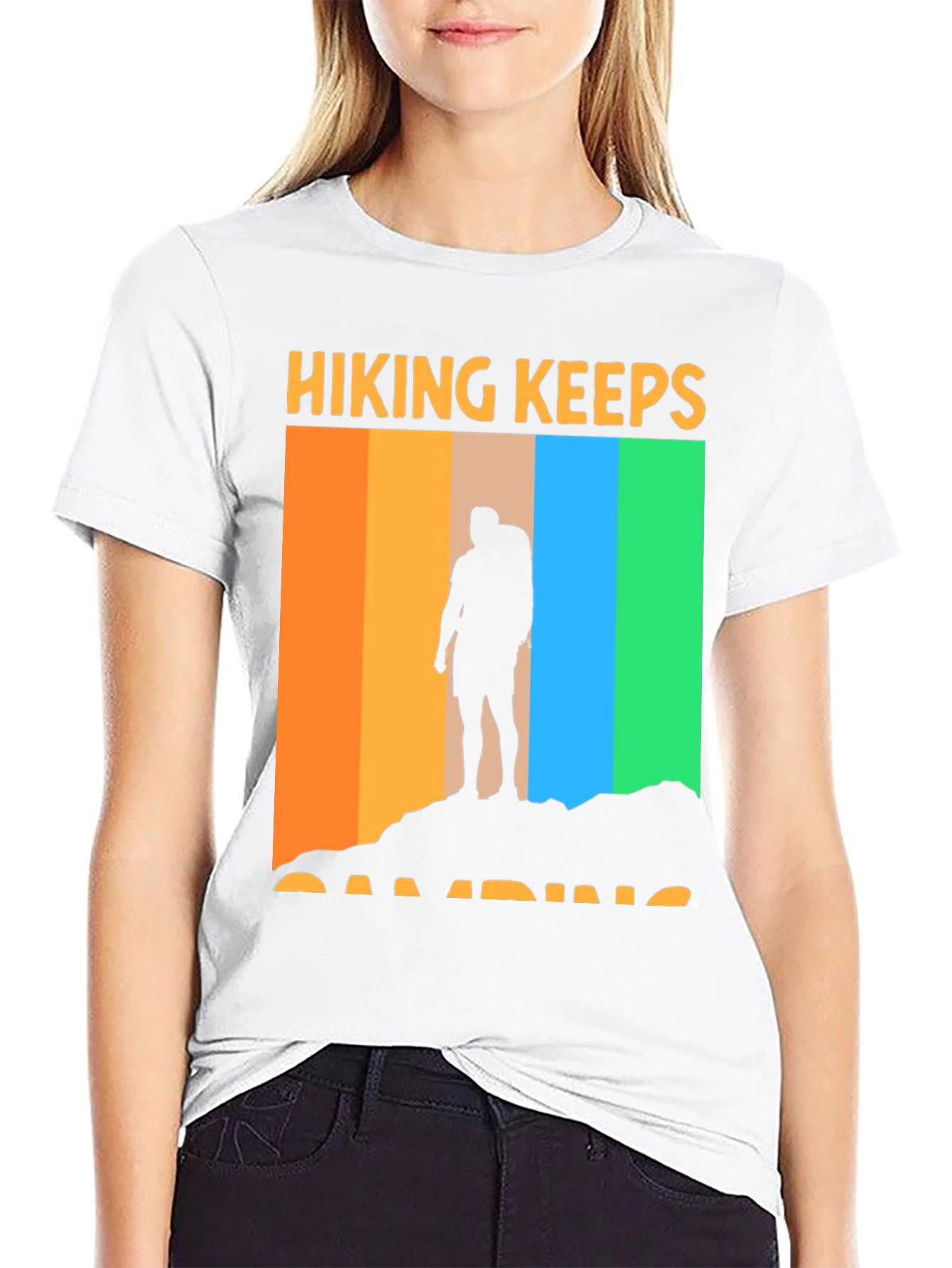 Hiking Keeps Camping T-Shirt Outdoor Adventure Tee