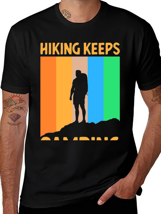 Hiking Keeps Camping T-Shirt Outdoor Adventure Tee