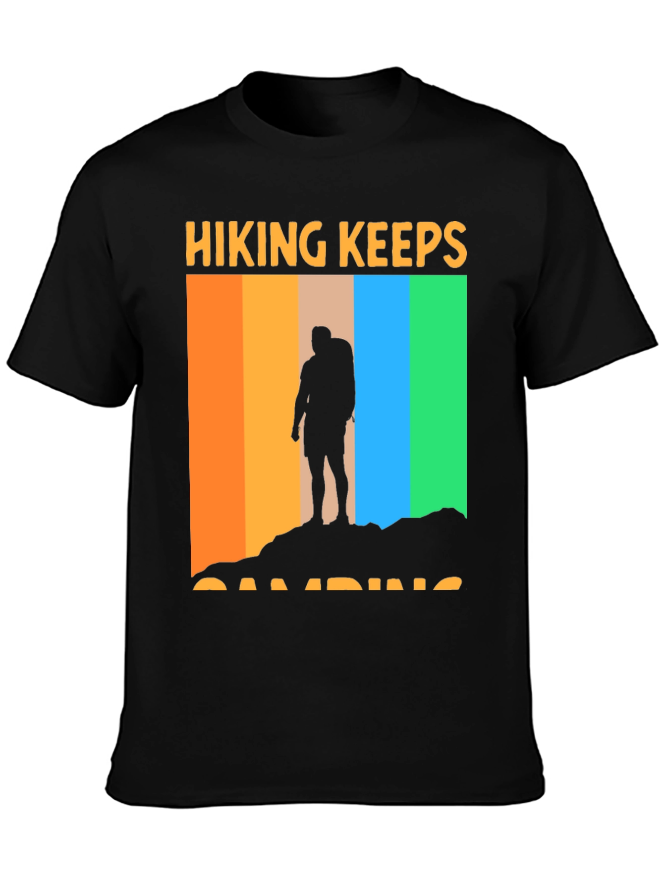 Hiking Keeps Camping T-Shirt Outdoor Adventure Tee