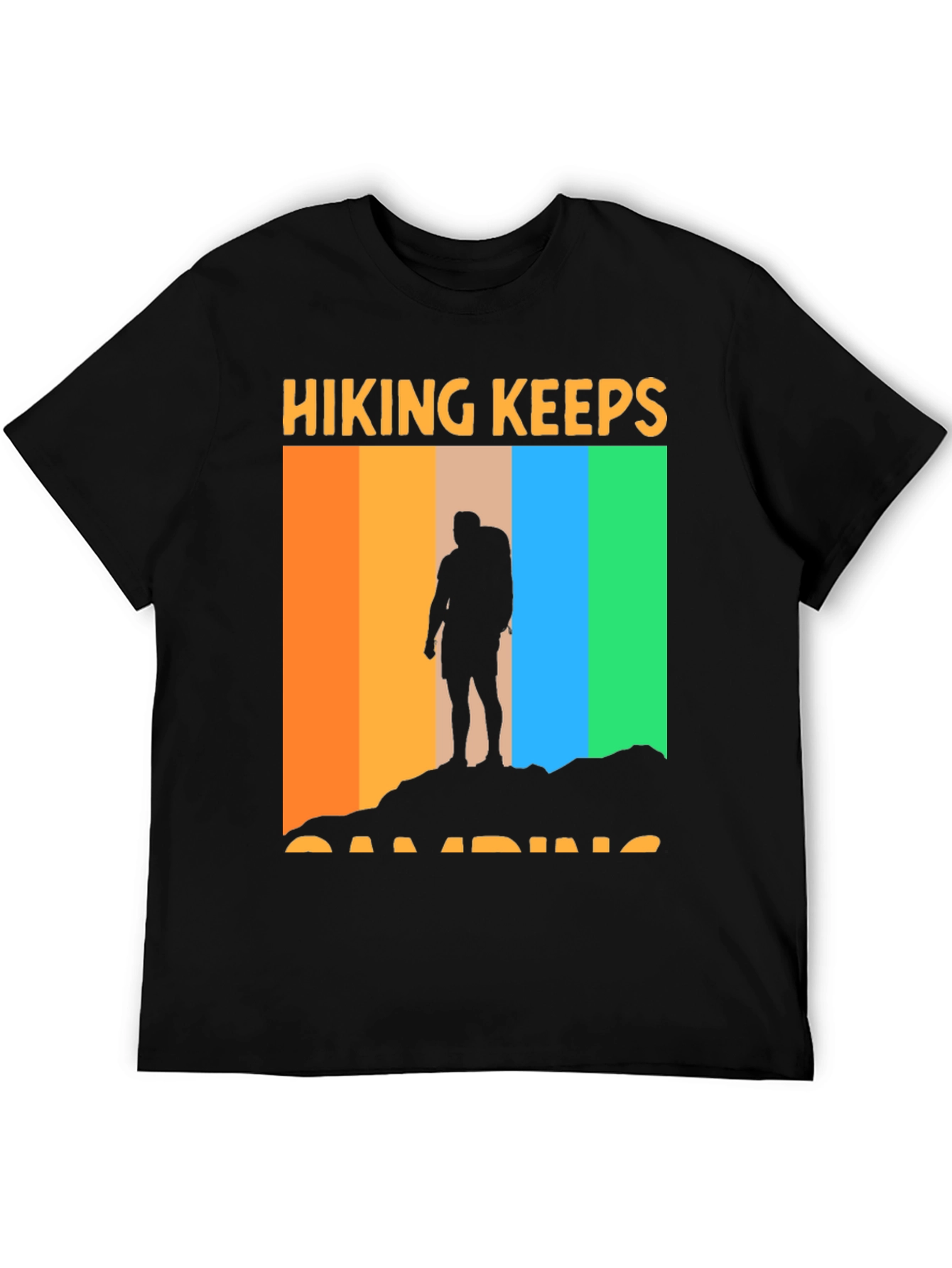 Hiking Keeps Camping T-Shirt Outdoor Adventure Tee