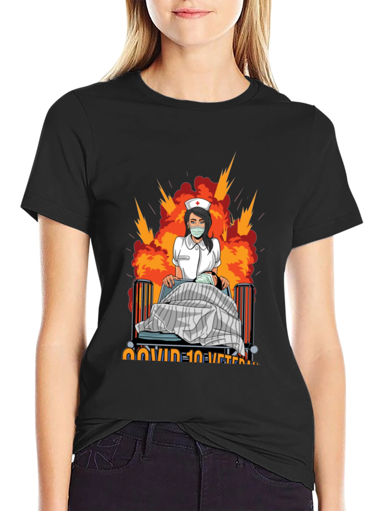 COVID Veteran T-Shirt - Nurse Design