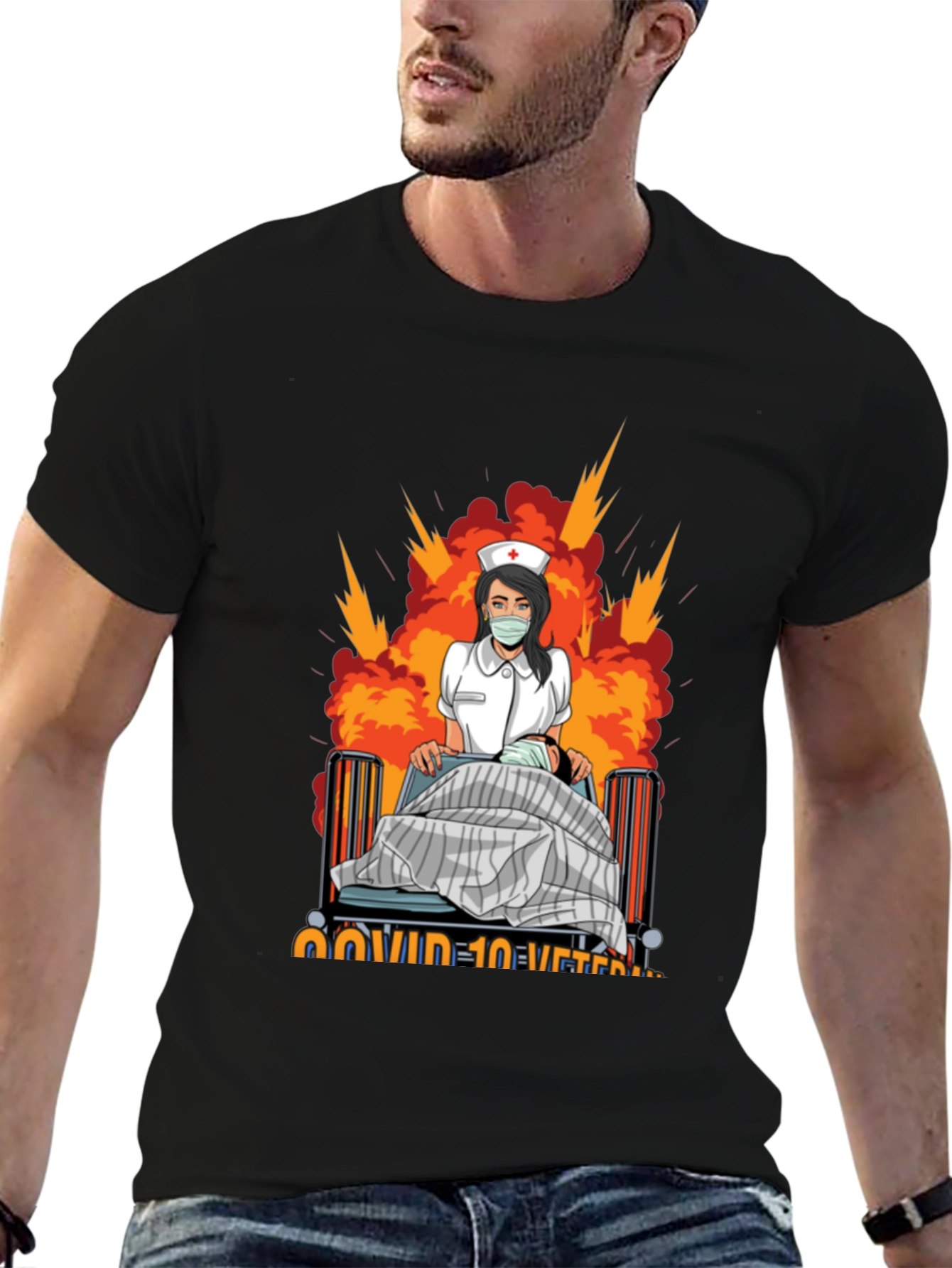 COVID Veteran T-Shirt - Nurse Design