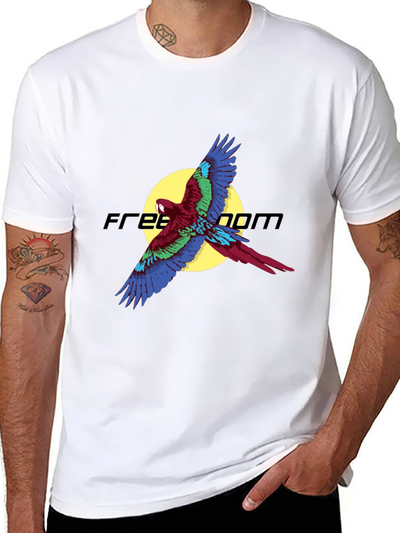 Freedom Flight T-Shirt - Parrot Graphic Tee