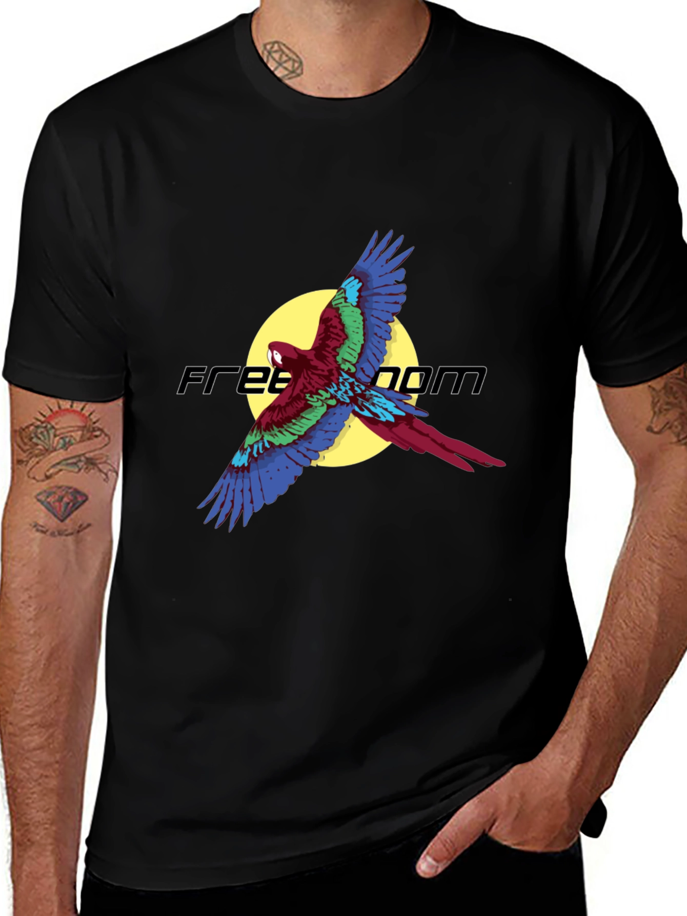 Freedom Flight T-Shirt - Parrot Graphic Tee