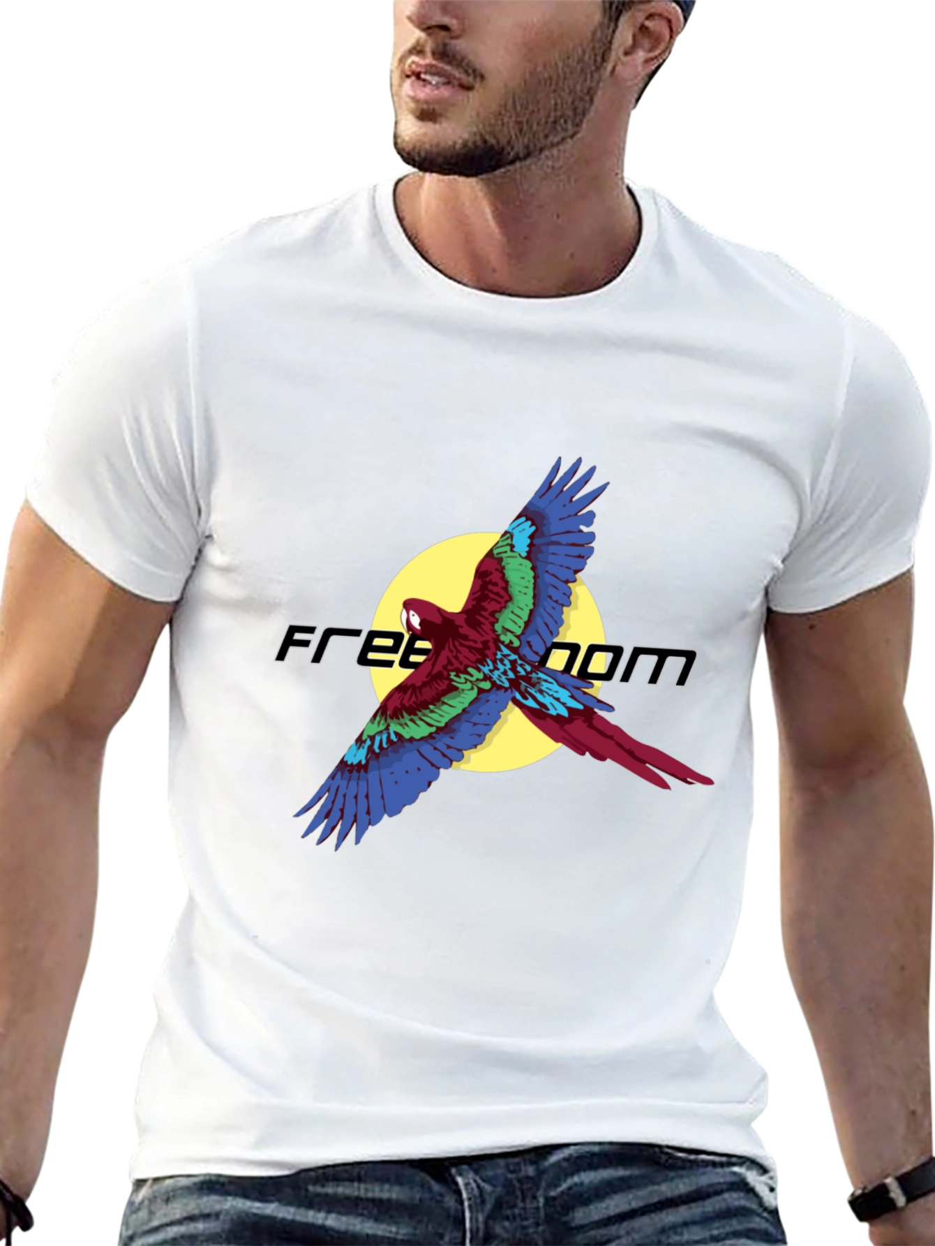 Freedom Flight T-Shirt - Parrot Graphic Tee