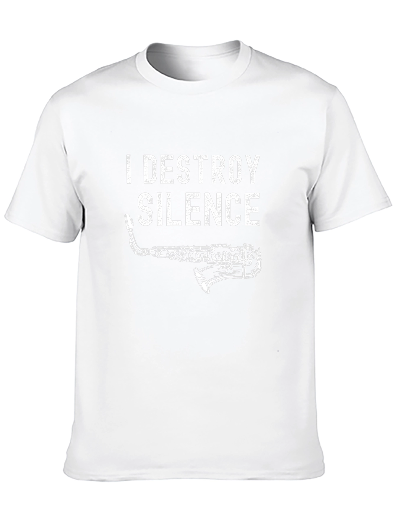 I Destroy Silence Saxophone T-Shirt