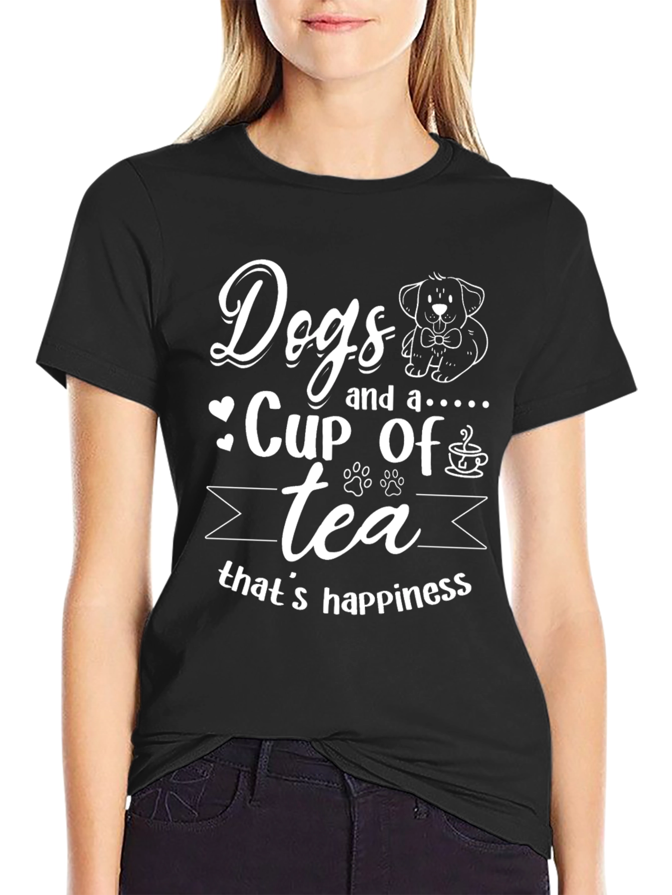 Dogs and Tea Happiness T-Shirt