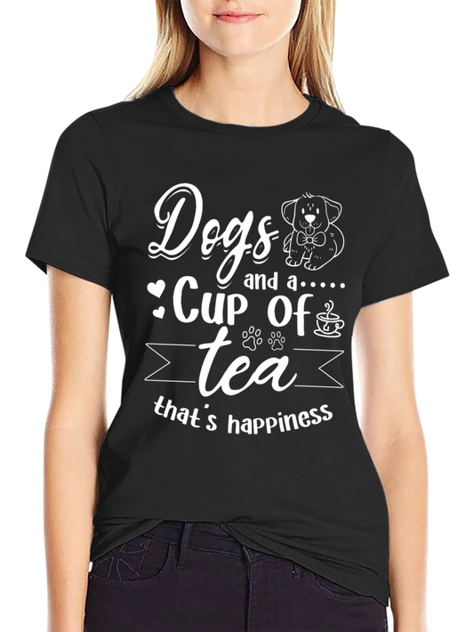 Dogs and Tea Happiness T-Shirt