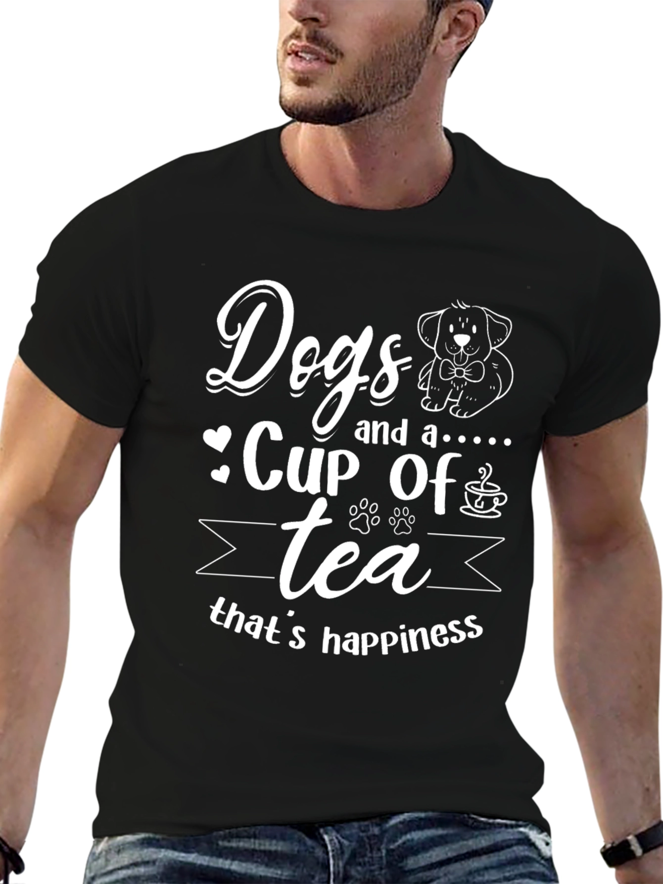Dogs and Tea Happiness T-Shirt