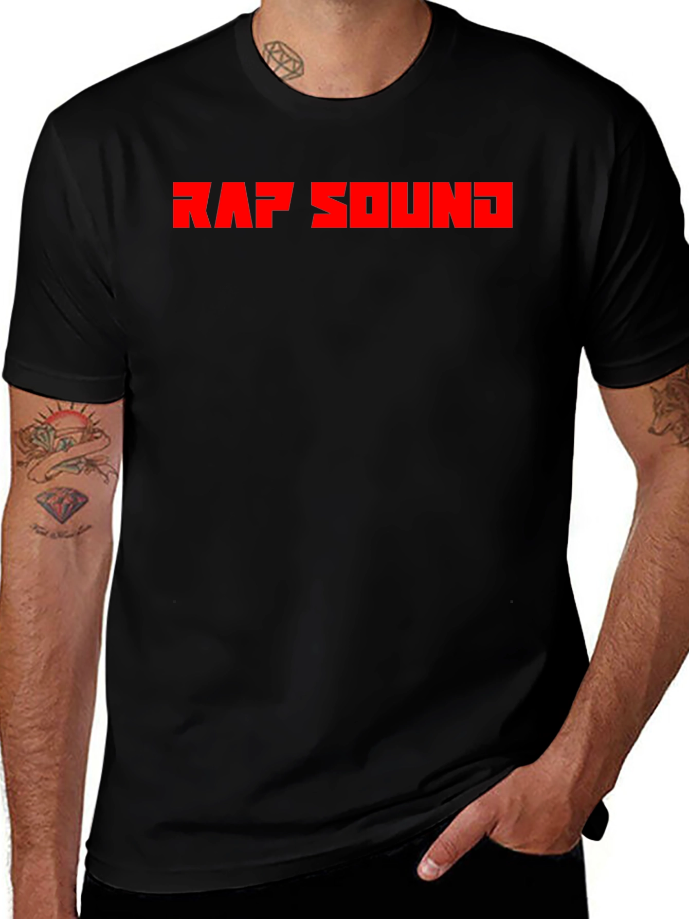 Rap Sound Black Graphic Tee