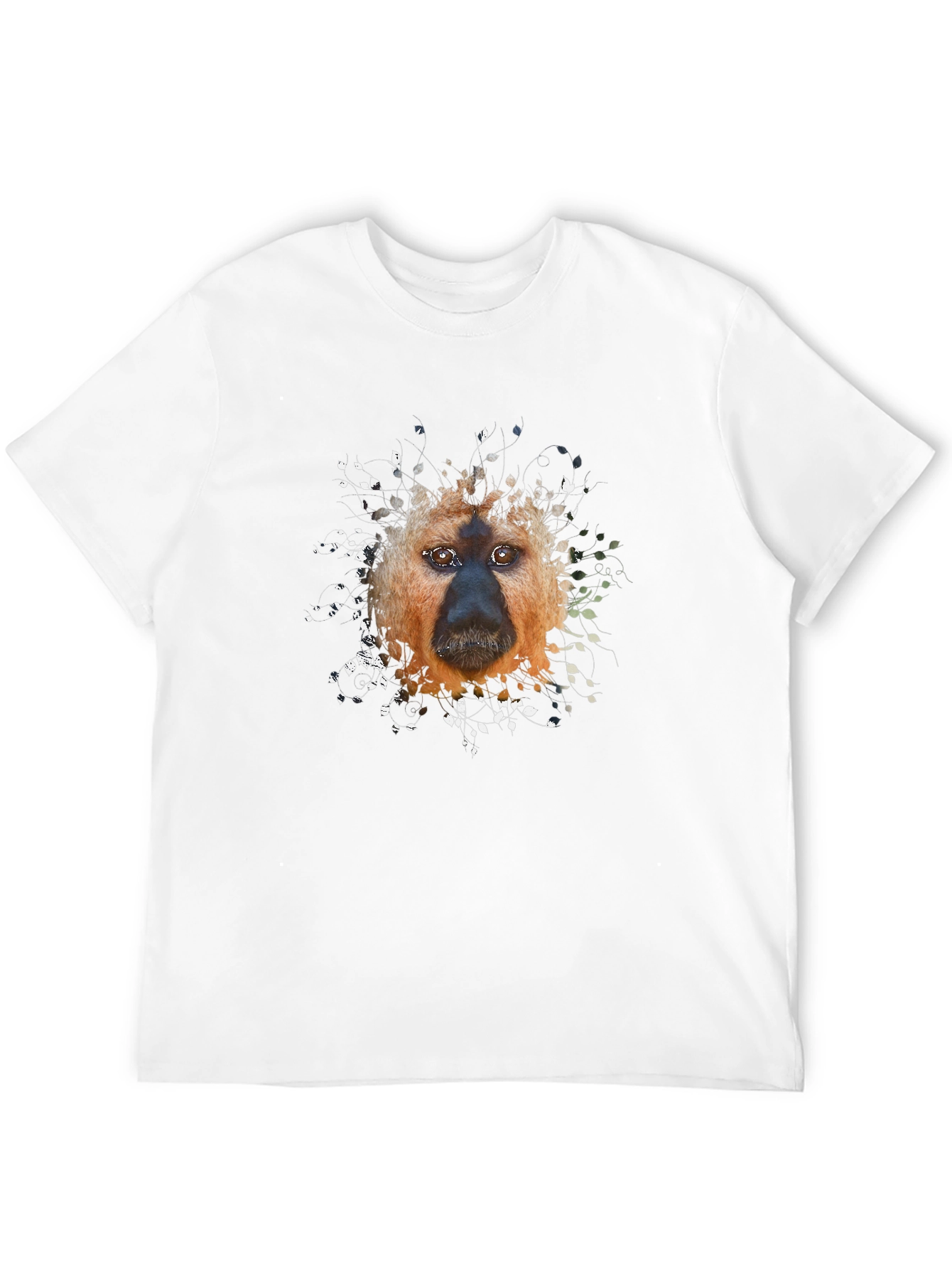 Monkey Face Graphic Black T-Shirt