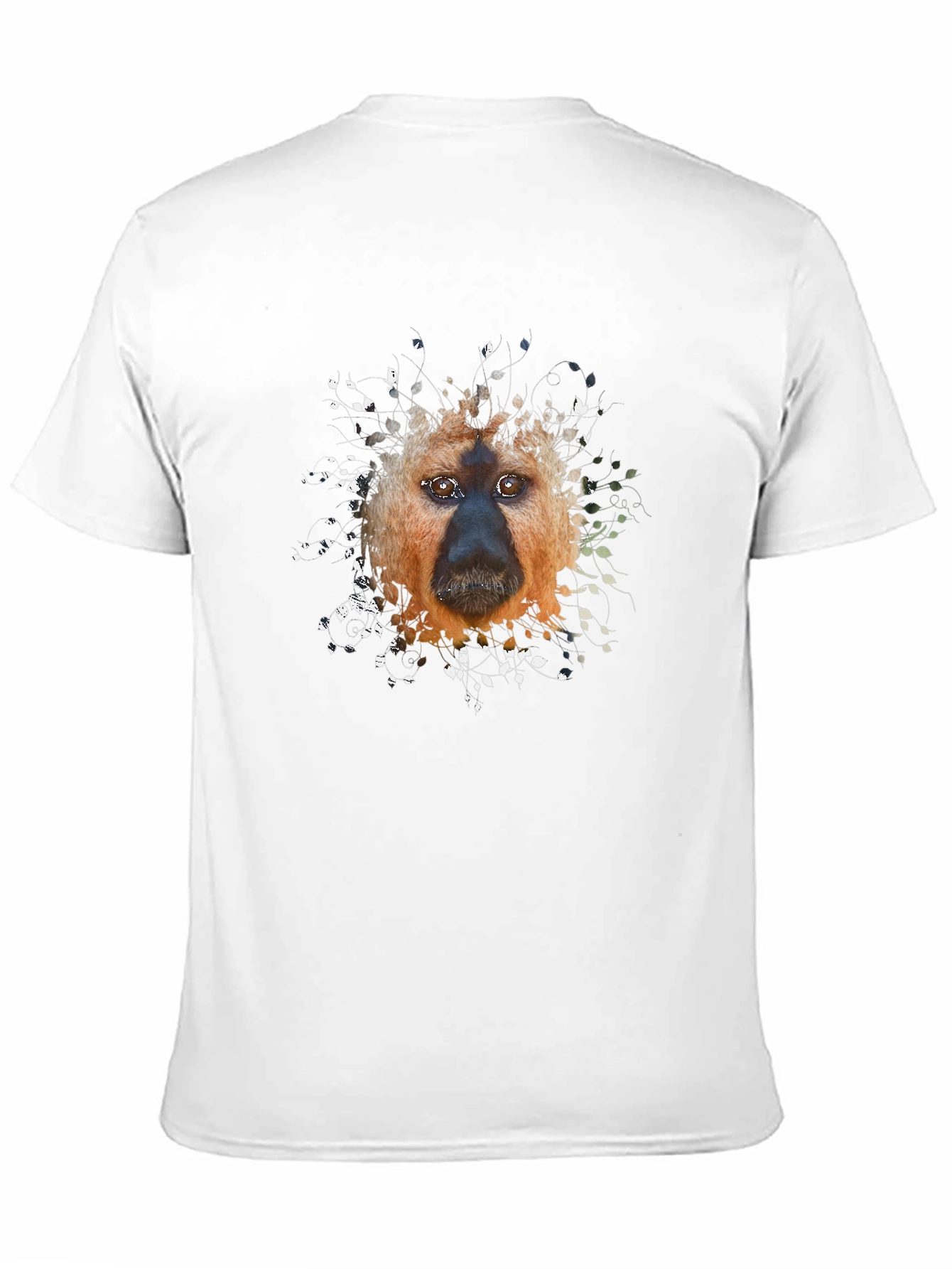 Monkey Face Graphic Black T-Shirt