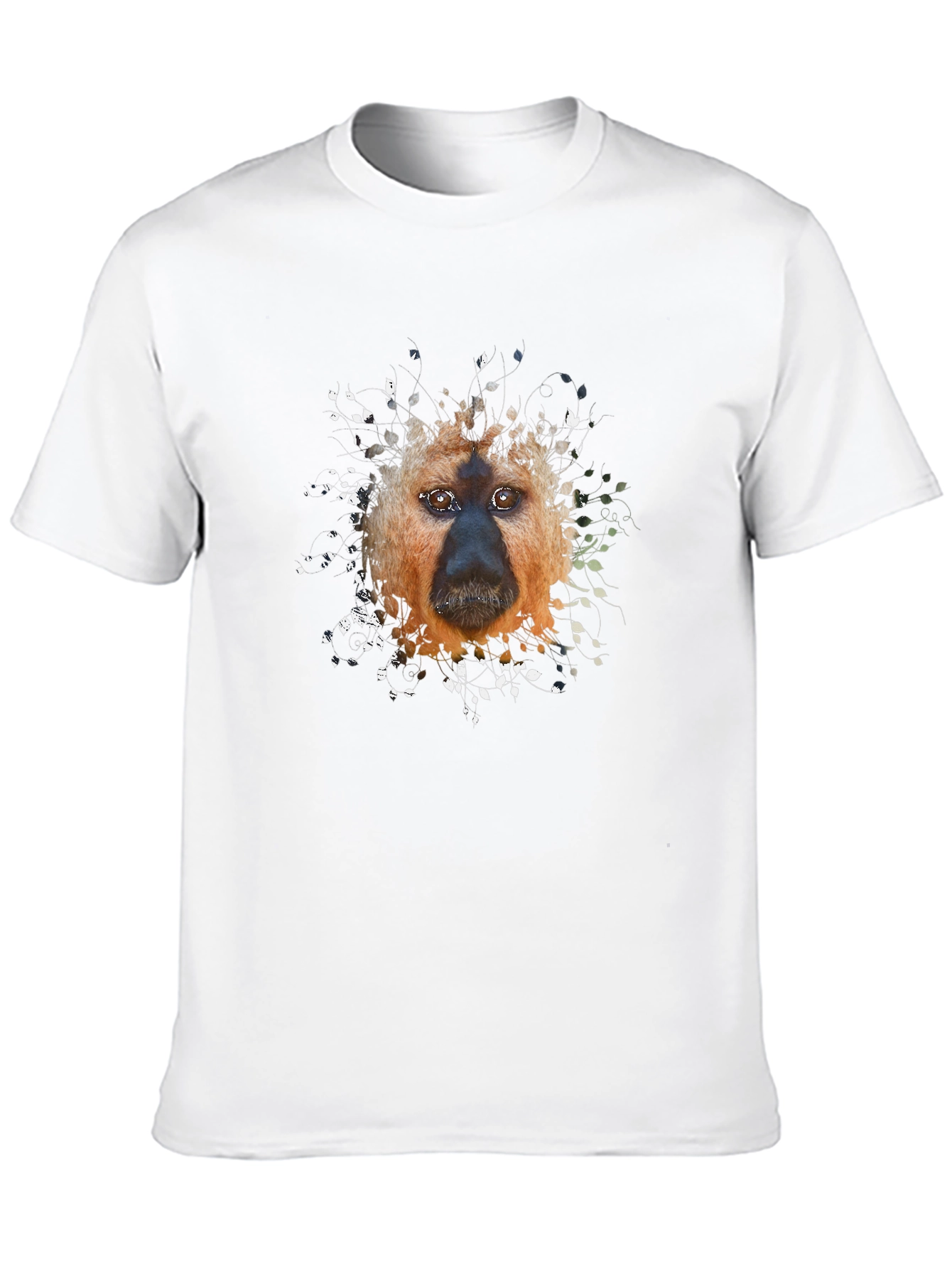 Monkey Face Graphic Black T-Shirt