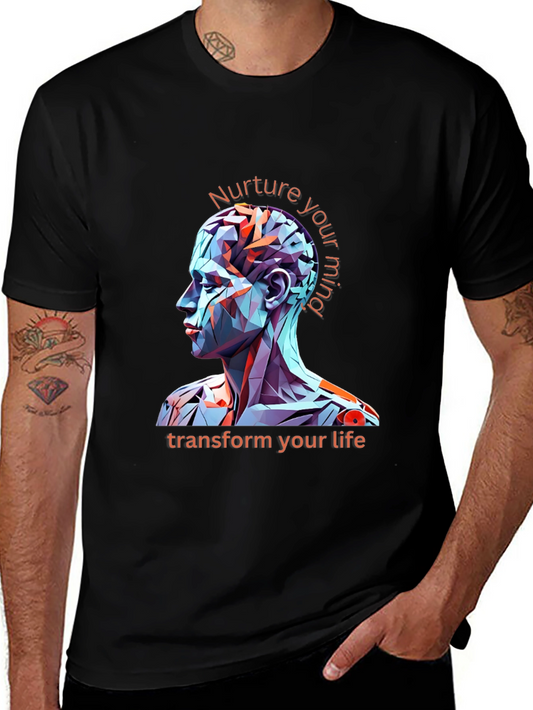 Nurture Your Mind Graphic Tee - Transform Your Life T-Shirt