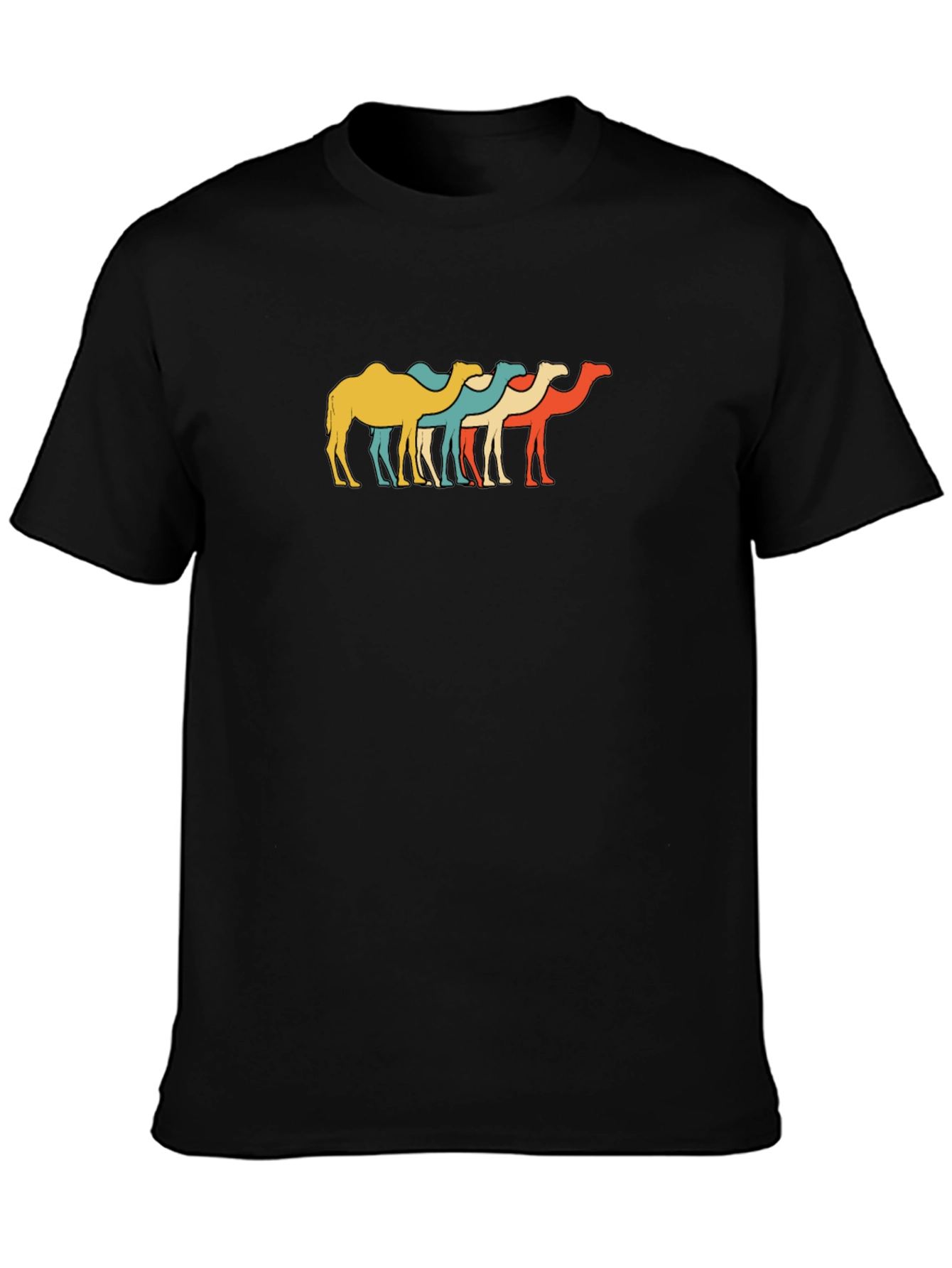 Retro Camel T-Shirt - Funky Desert Style