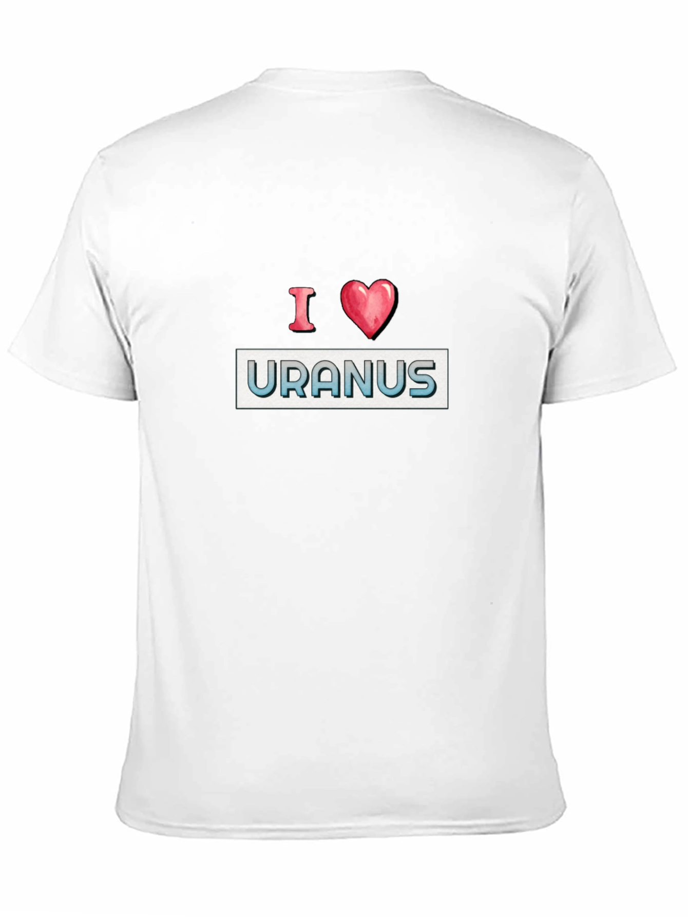 I Heart Uranus Black T-Shirt - Space Lover Tee