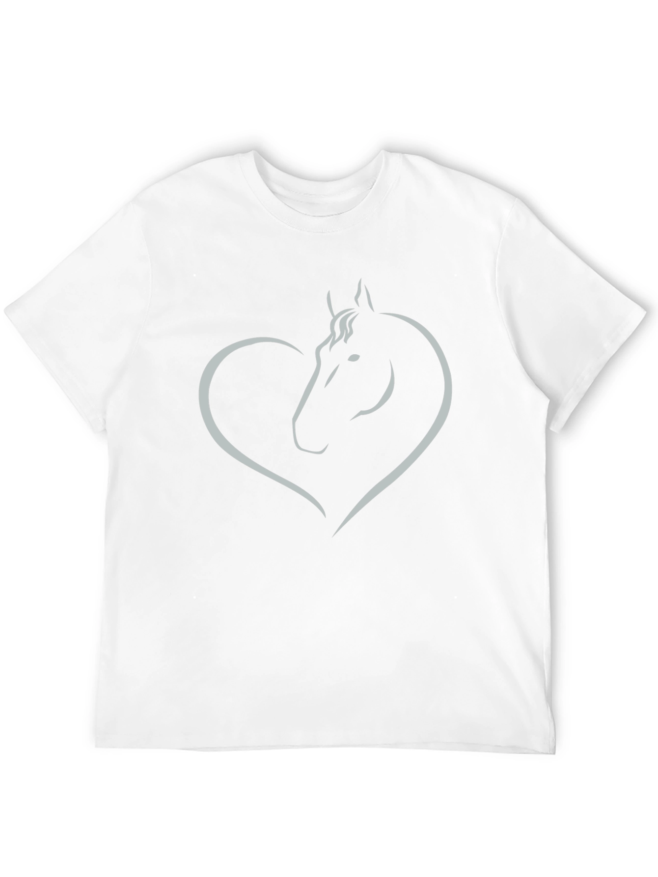 Horse Heart Graphic Black T-Shirt