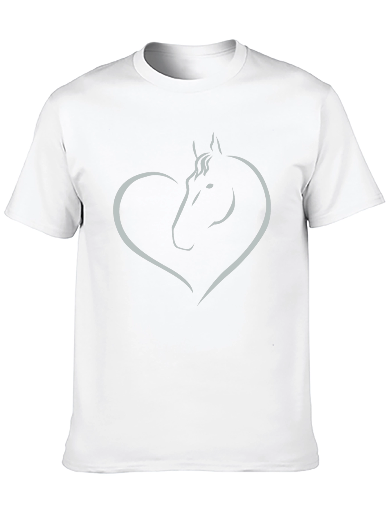 Horse Heart Graphic Black T-Shirt