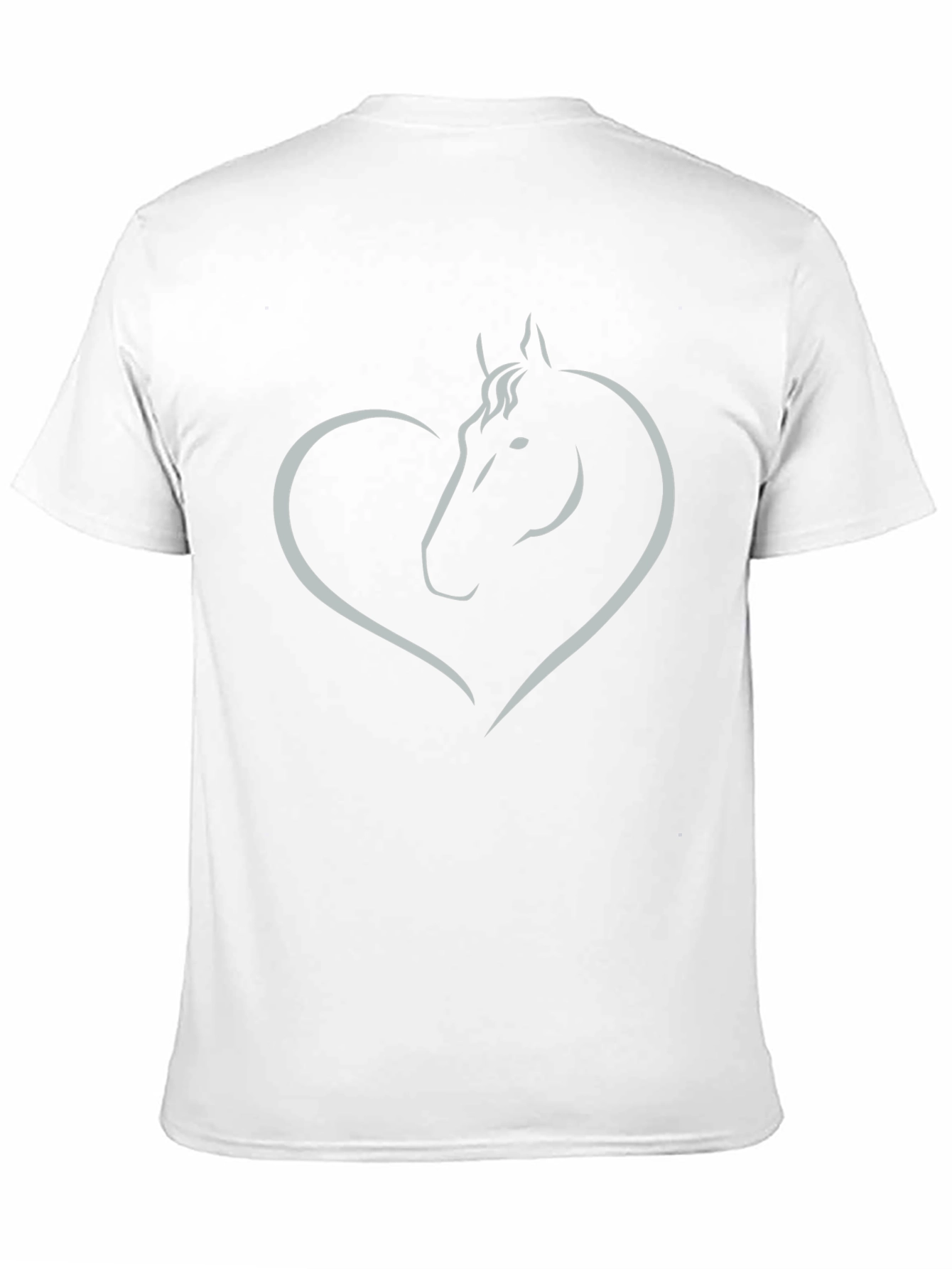 Horse Heart Graphic Black T-Shirt
